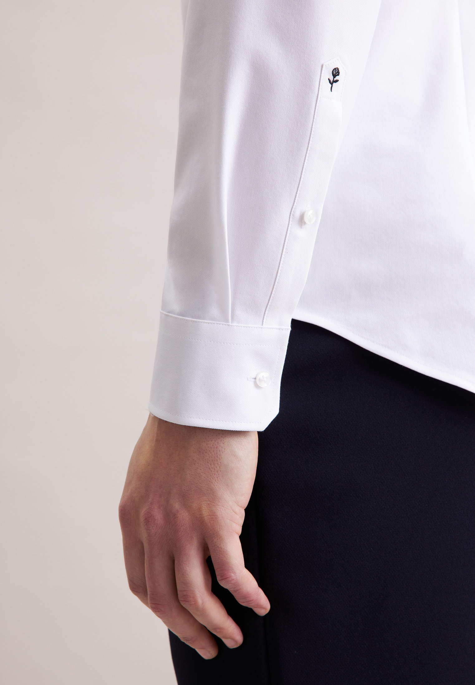 seidensticker Businesshemd »Schwarze Rose« Slim 1/1 Kentkragen Uni