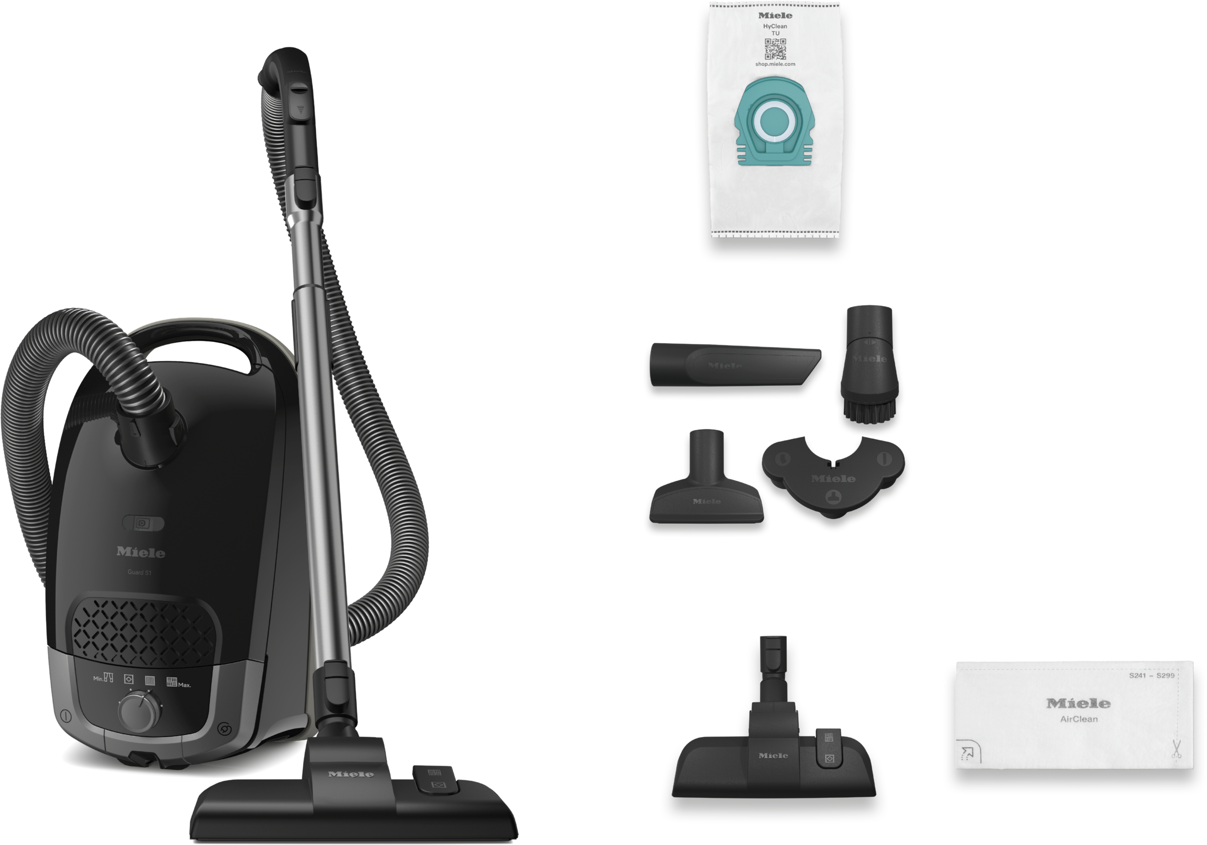 Miele Bodenstaubsauger »Guard S1, Nachfolger Classic C1 PowerLine, ComfortFit« 890 W mit Beutel AirClean Filter, 10 m Aktionsradius, kompaktes Design