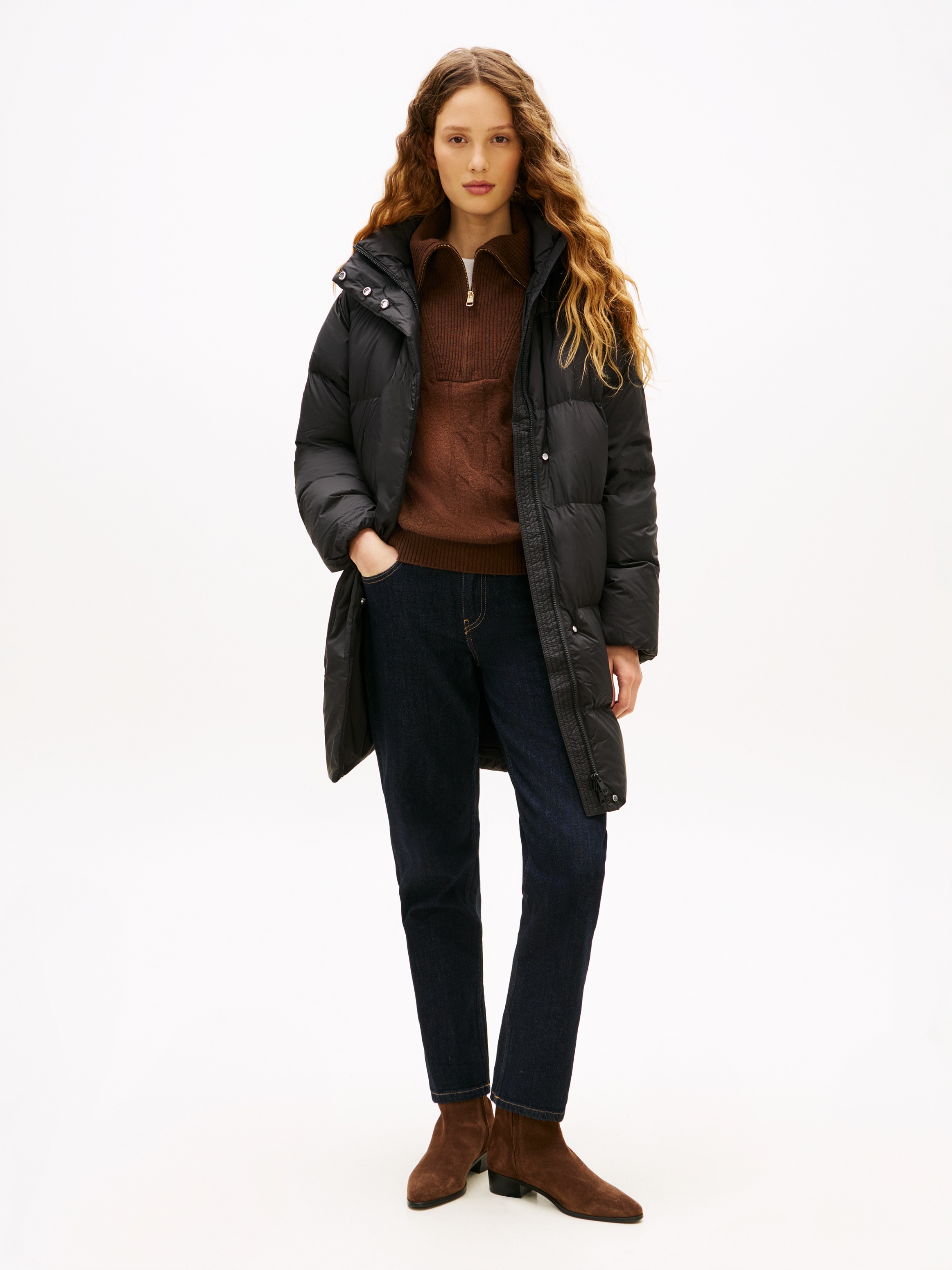 Tommy Hilfiger Steppmantel »MODERN DOWN REG COAT« mit wärmenden Material gefüttert