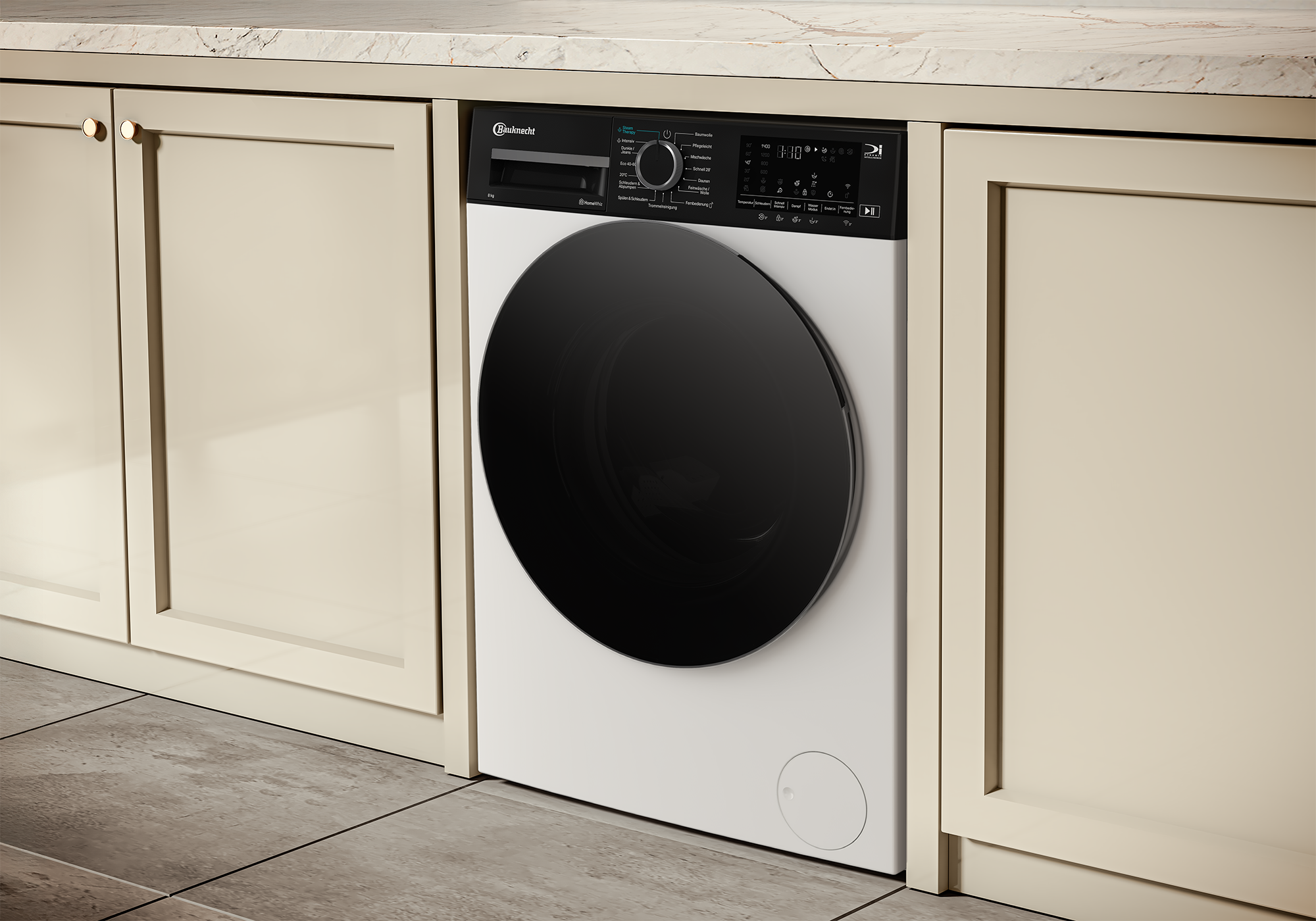 BAUKNECHT Waschmaschine »B WM Smart Eco 8A« 8 kg 1400 U/min Adaptive Wash – Intelligente Anpassung für perfekte Waschergebnisse