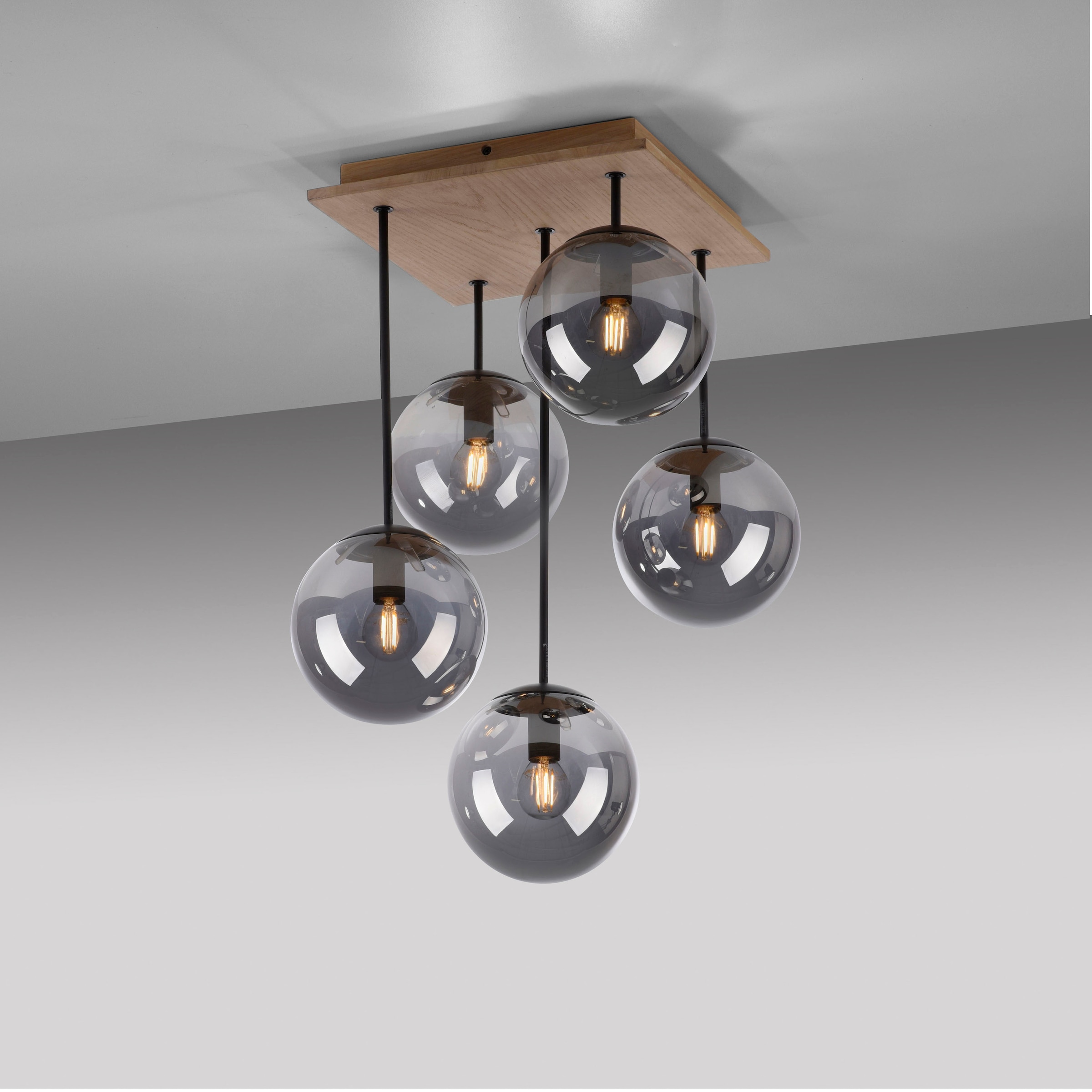 JUST LIGHT Deckenleuchte »GREEN WIDO« E14 1 Stk.