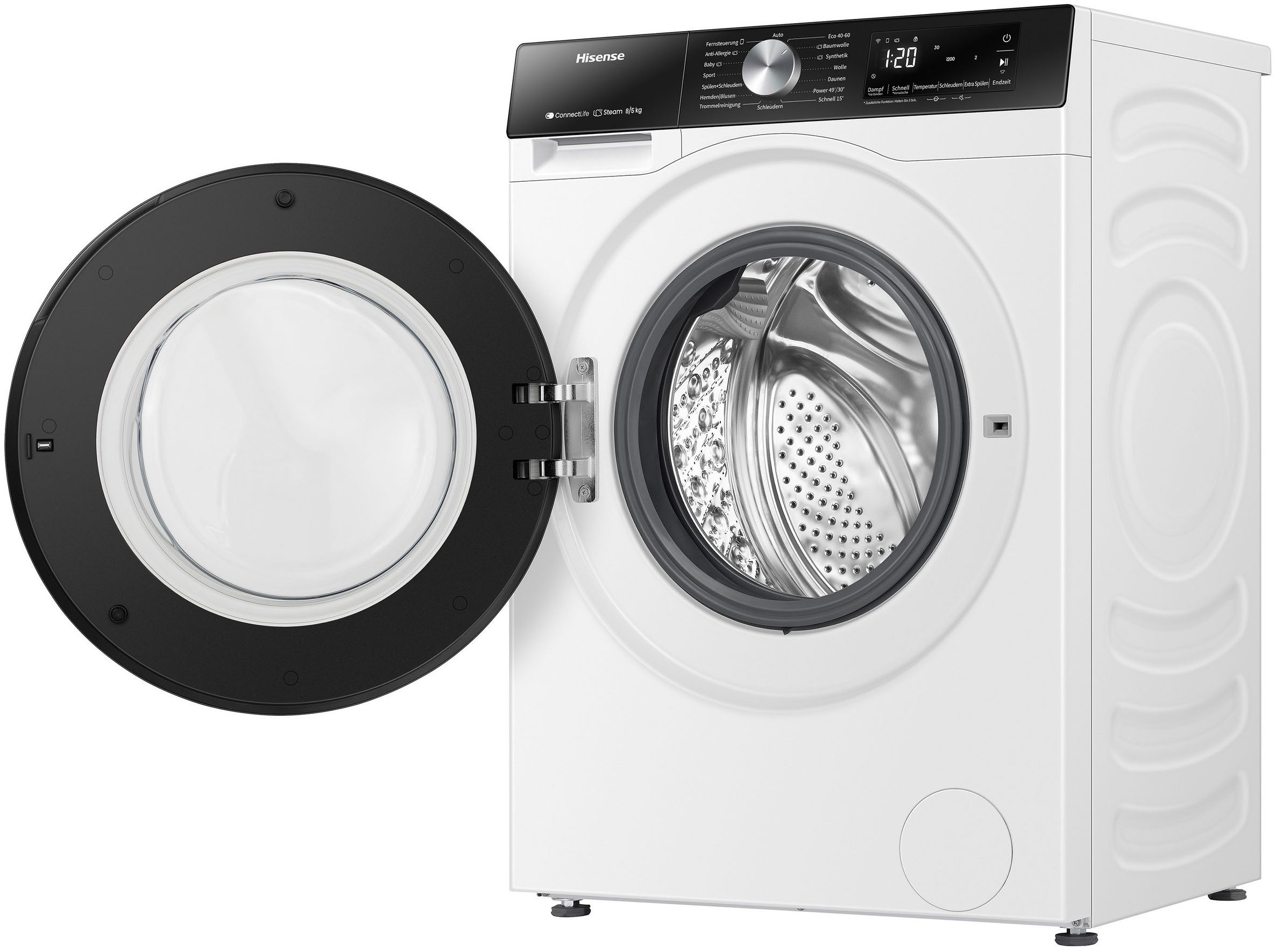 Hisense Waschtrockner »WD3S8043BB3« 8 kg /5 kg 72 dB(A)