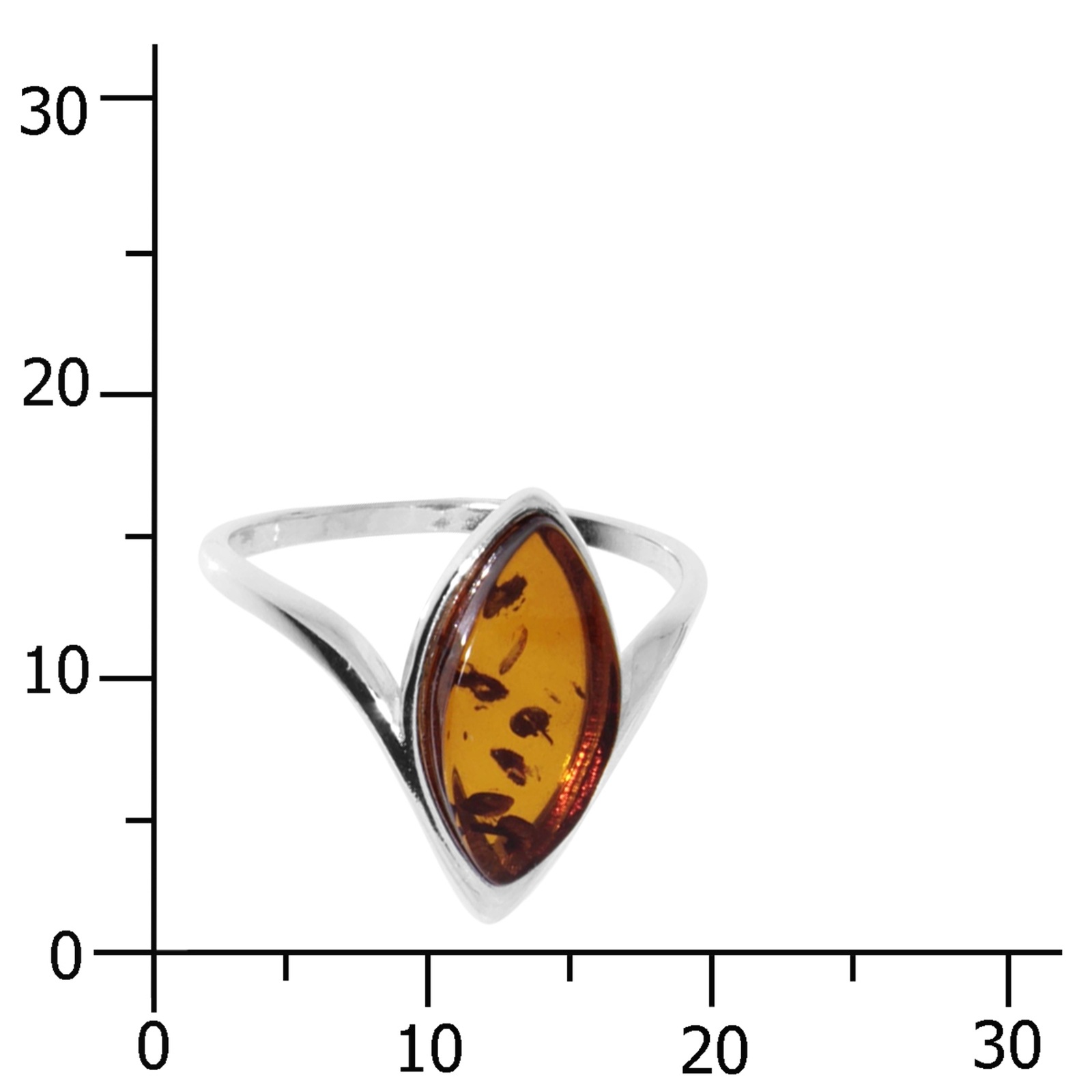 OSTSEE-SCHMUCK Fingerring »- Tordis - Silber 925/000 - Bernstein«