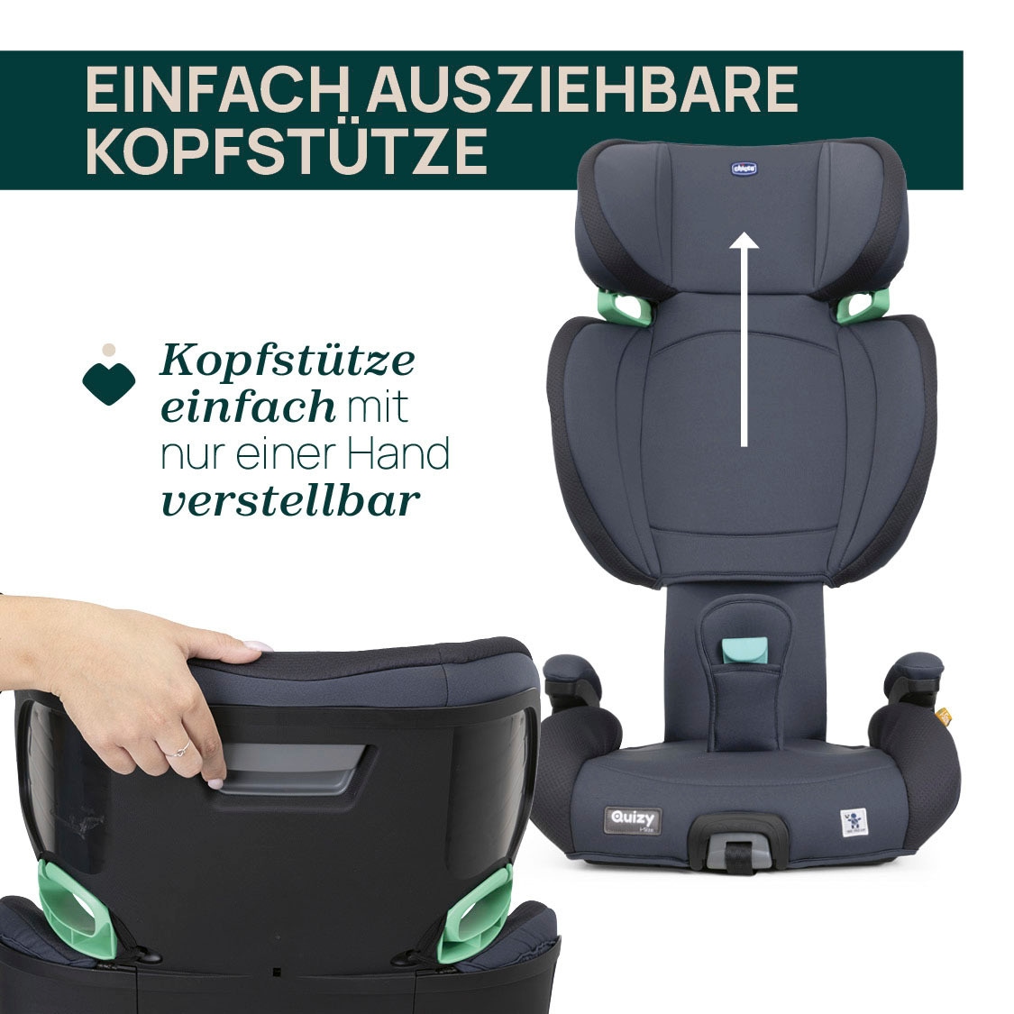 Chicco Autokindersitz »QUIZY I-SIZE 
gemäß ECE R129/03«