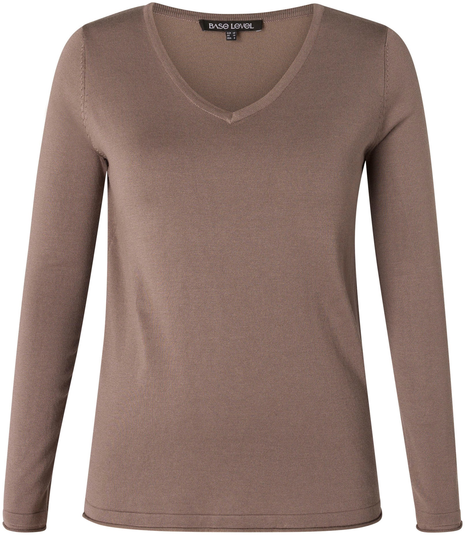 Base Level V-Ausschnitt-Pullover, mit V-Ausschnitt