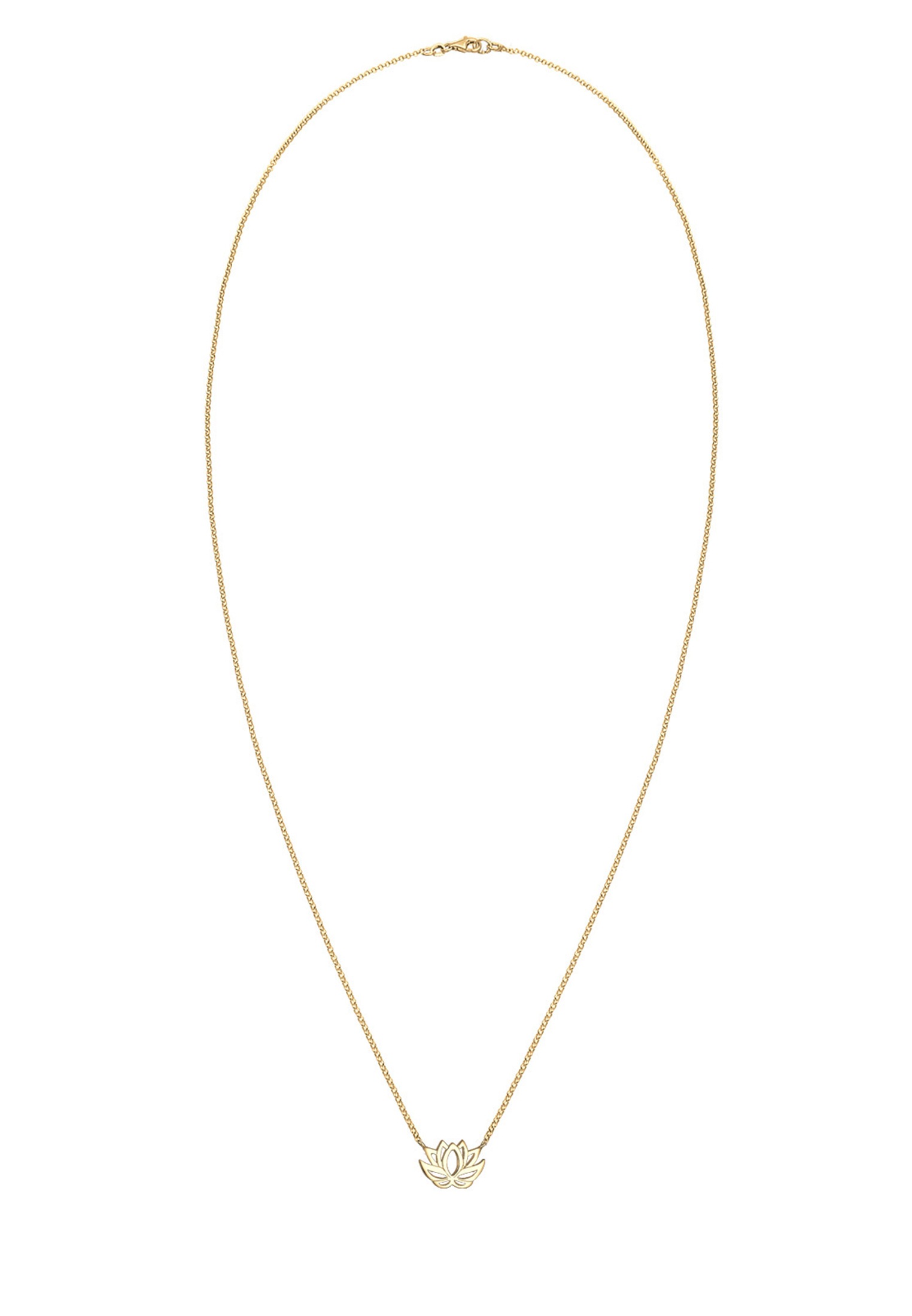 Elli Kette mit Anhänger »Halskette mit Lotusblume Blüte Glücksbringer 925 Silber«