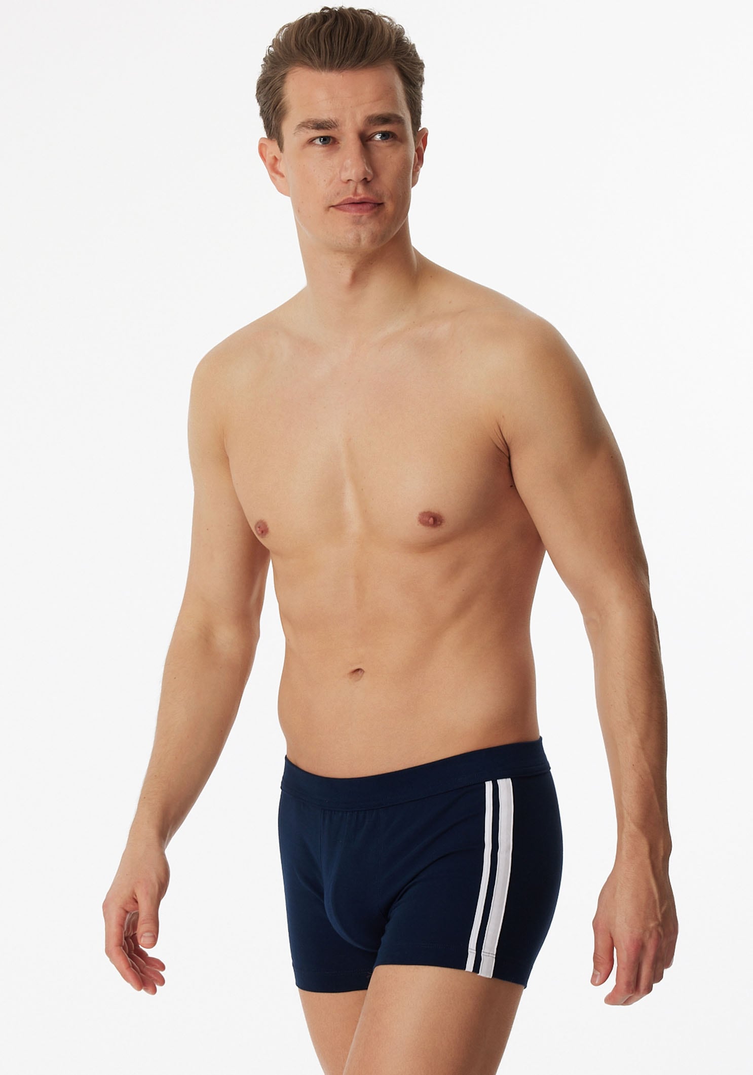 Schiesser Boxer »"95/5"«, (3er-Pack), mit softem, tonalem Bund, kontraststarke Seitenstreifen