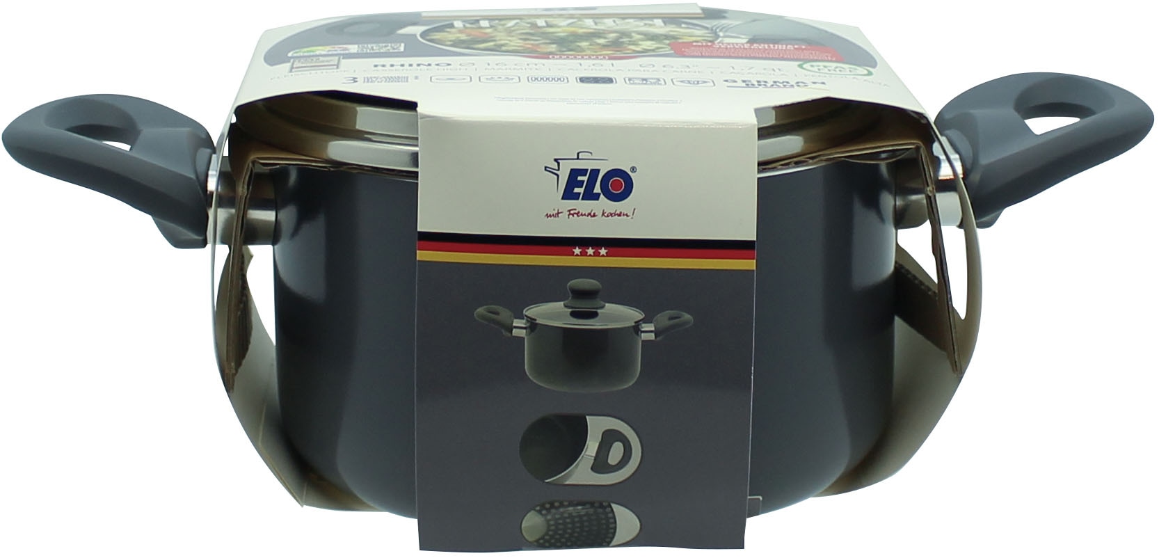 Elo Topf-Set »Rhino Topfset 4-teilig« Set, 7 Stk. tlg. Aluminium