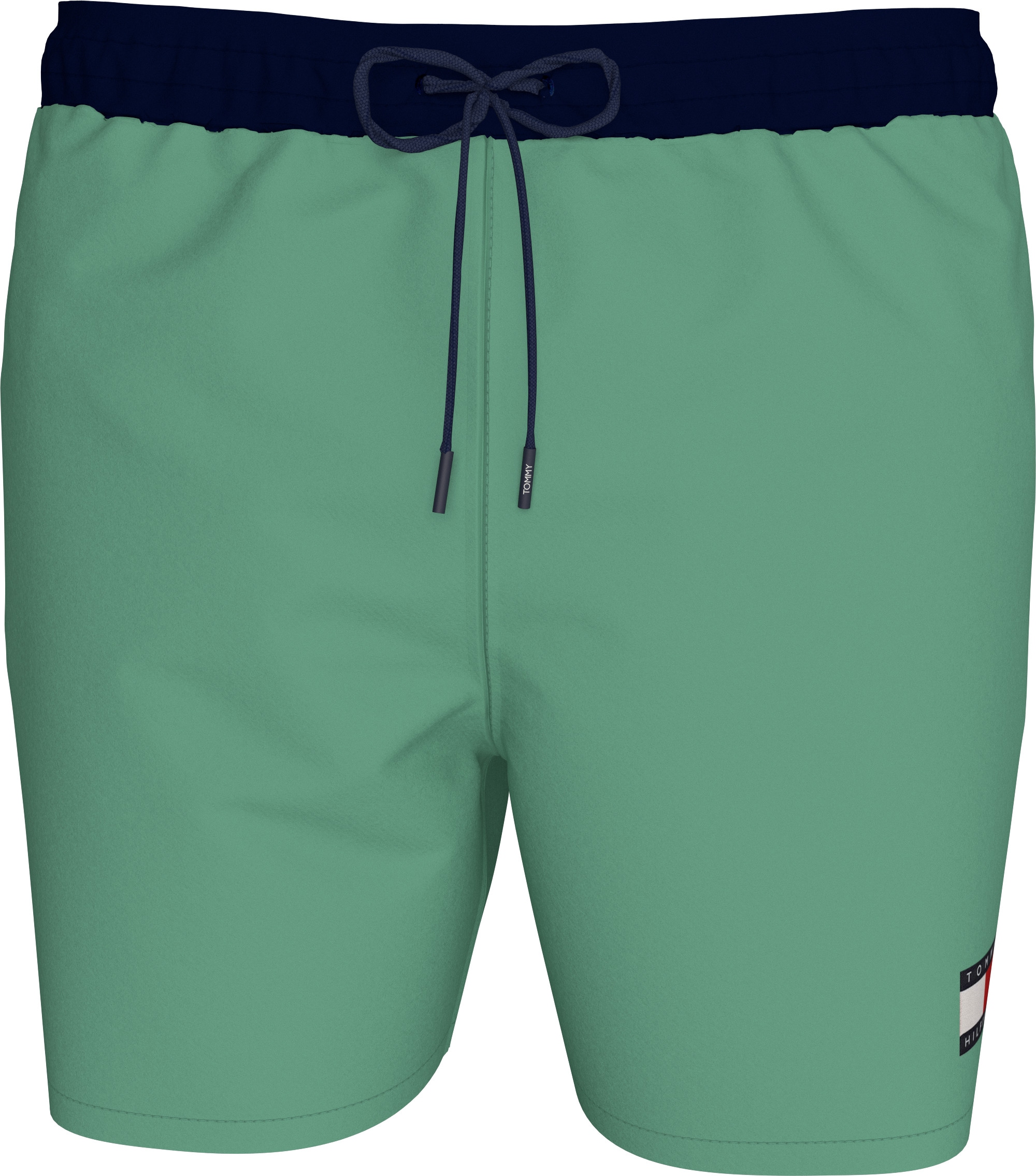 Tommy Hilfiger Swimwear Badeshorts »MEDIUM DRAWSTRING«, mit Logo-Patch, mit kontrastfarbenem Bund