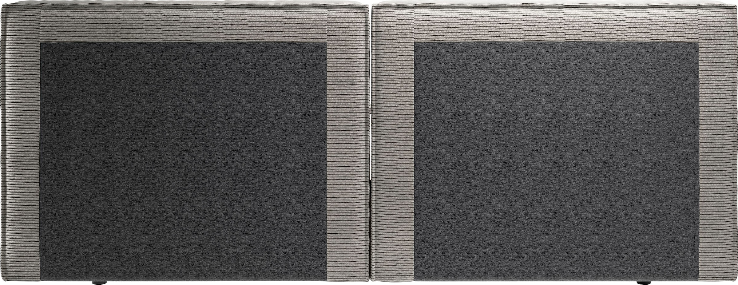 Home affaire Polsterbett »Adrina mit Biesenoptik, Feincord und Luxus-Microfaser« bis 280kg, auch in Überlänge 220 cm, 4 Breiten bis 200cm