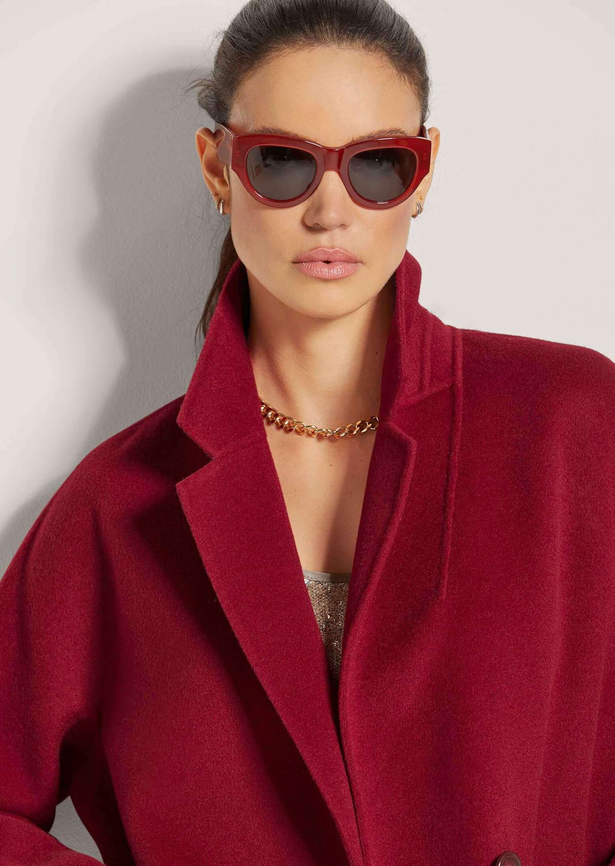 MADELEINE Langmantel »Kurzmantel Eleganter Wollmantel mit Reverskragen«