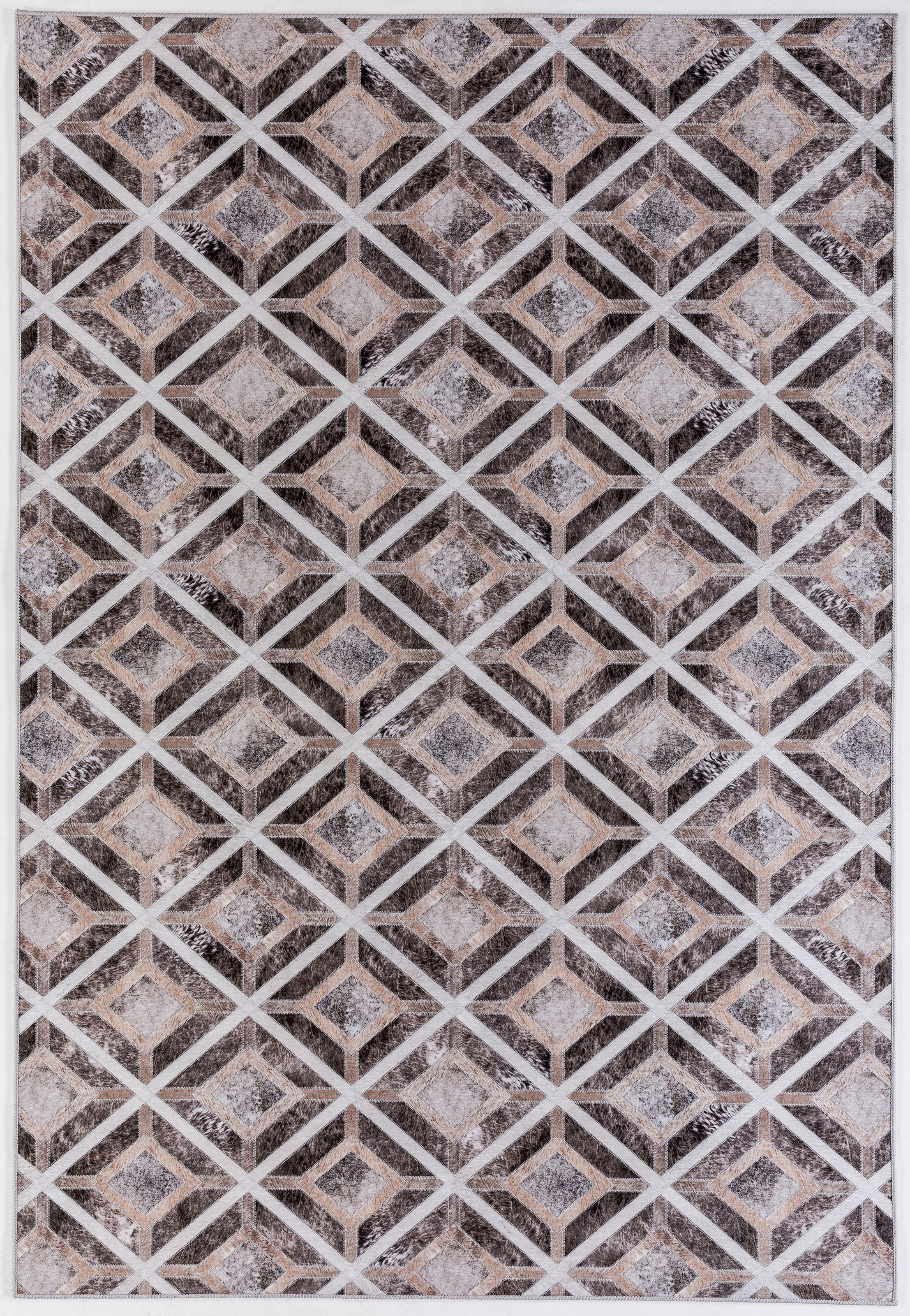 Gino Falcone Teppich »Serena GF 048«, rechteckig, 7 mm Höhe, gedruckte Felloptik, ideal im Wohnzimmer & Schlafzimmer
