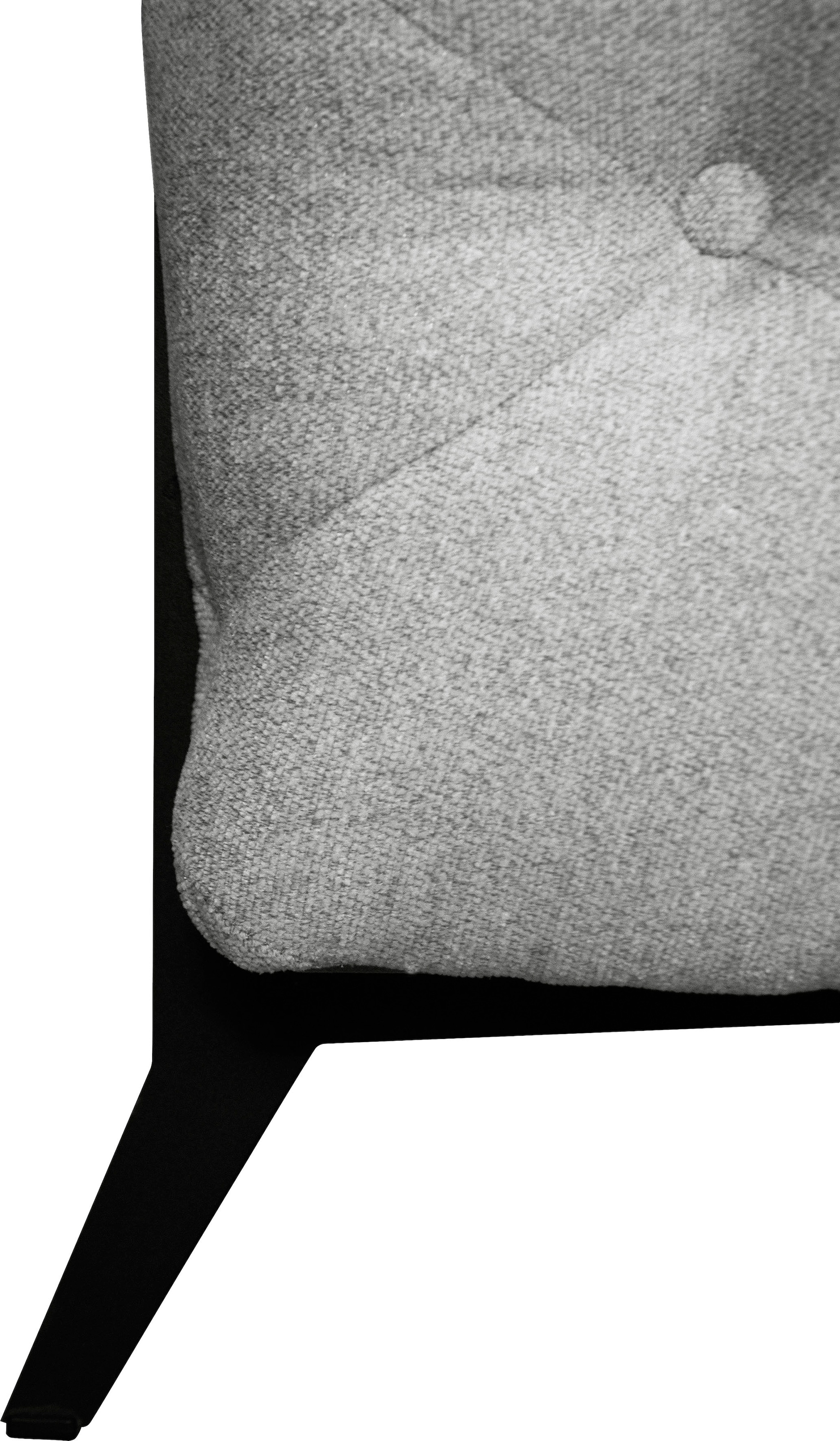 Leonique Chesterfield-Sofa »Amaury L-Form«, großes Ecksofa, Chesterfield-Optik, Breite 323 cm, Fußfarbe wählbar