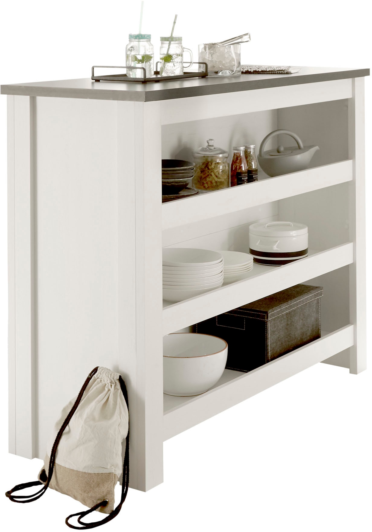 Home affaire Unterschrank »Sherwood«, mit Handtuchhalter aus Metall, Höhe 106 cm