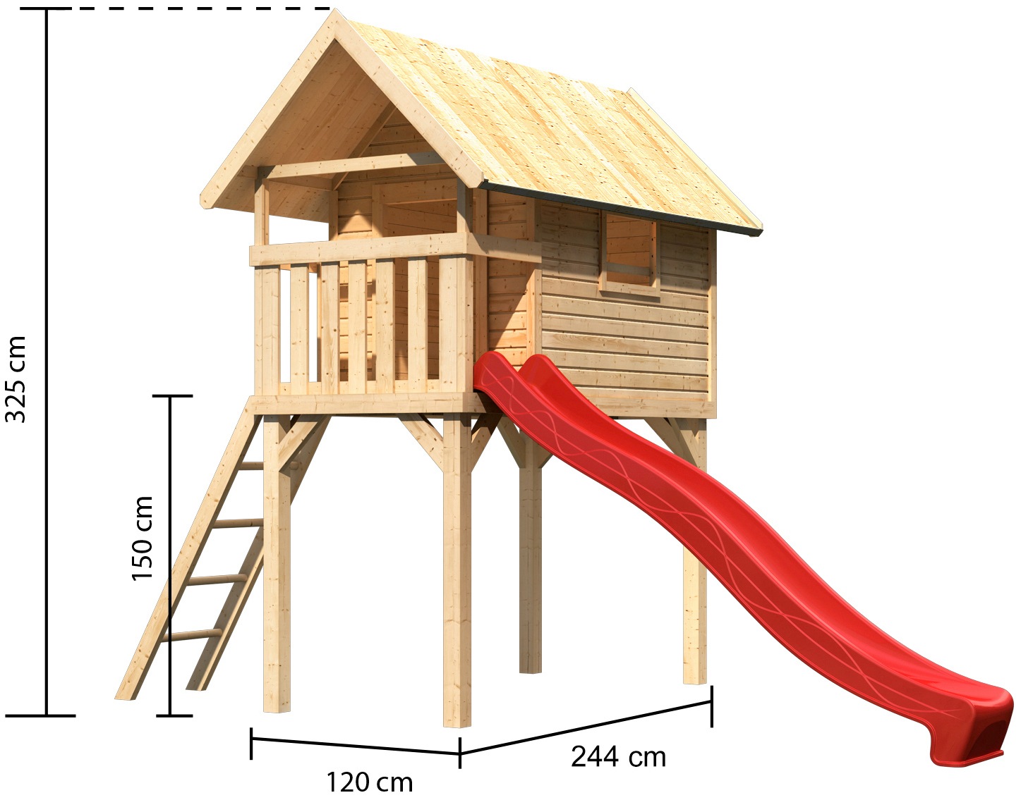 KONIFERA Spielturm »Matti«, BxTxH: 120x244x325 cm