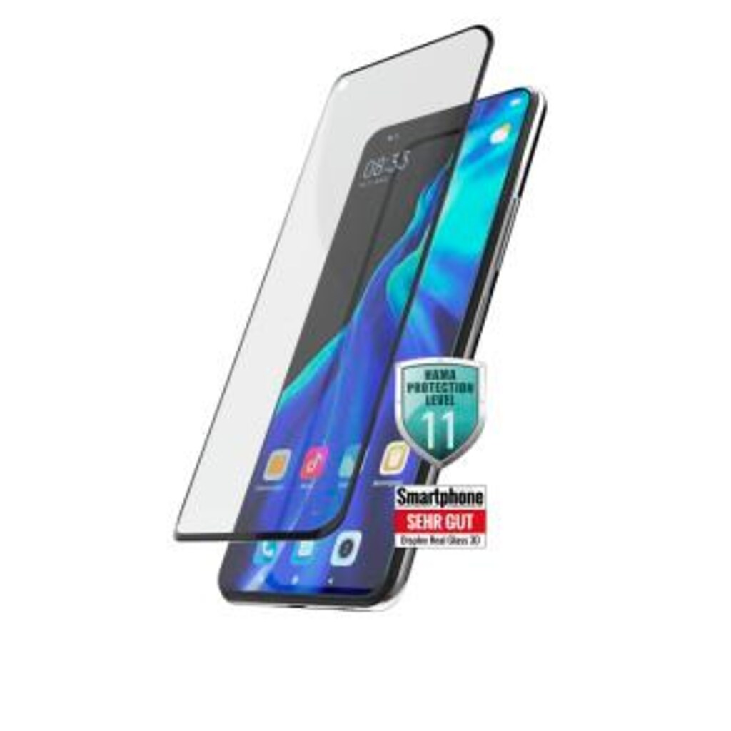 Hama Displayschutzglas »3D-Full-Screen-Schutzglas für Xiaomi 12 Lite 5G, Schwarz«