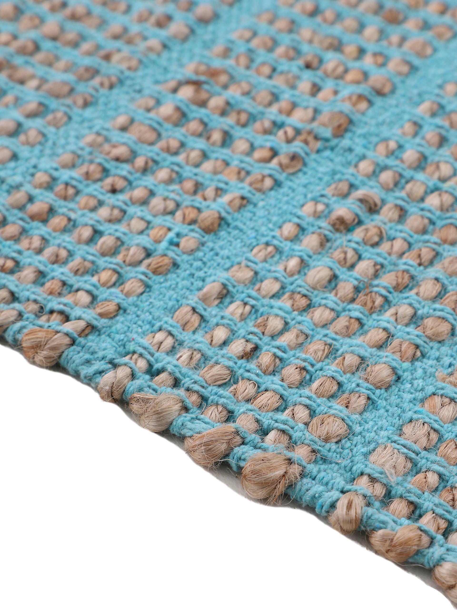 carpetfine Teppich »Lara, auch als Läufer«, rechteckig, 6 mm Höhe, handgearbeitet, Wendeteppich aus 70% Jute/Baumwolle, Wohnzimmer