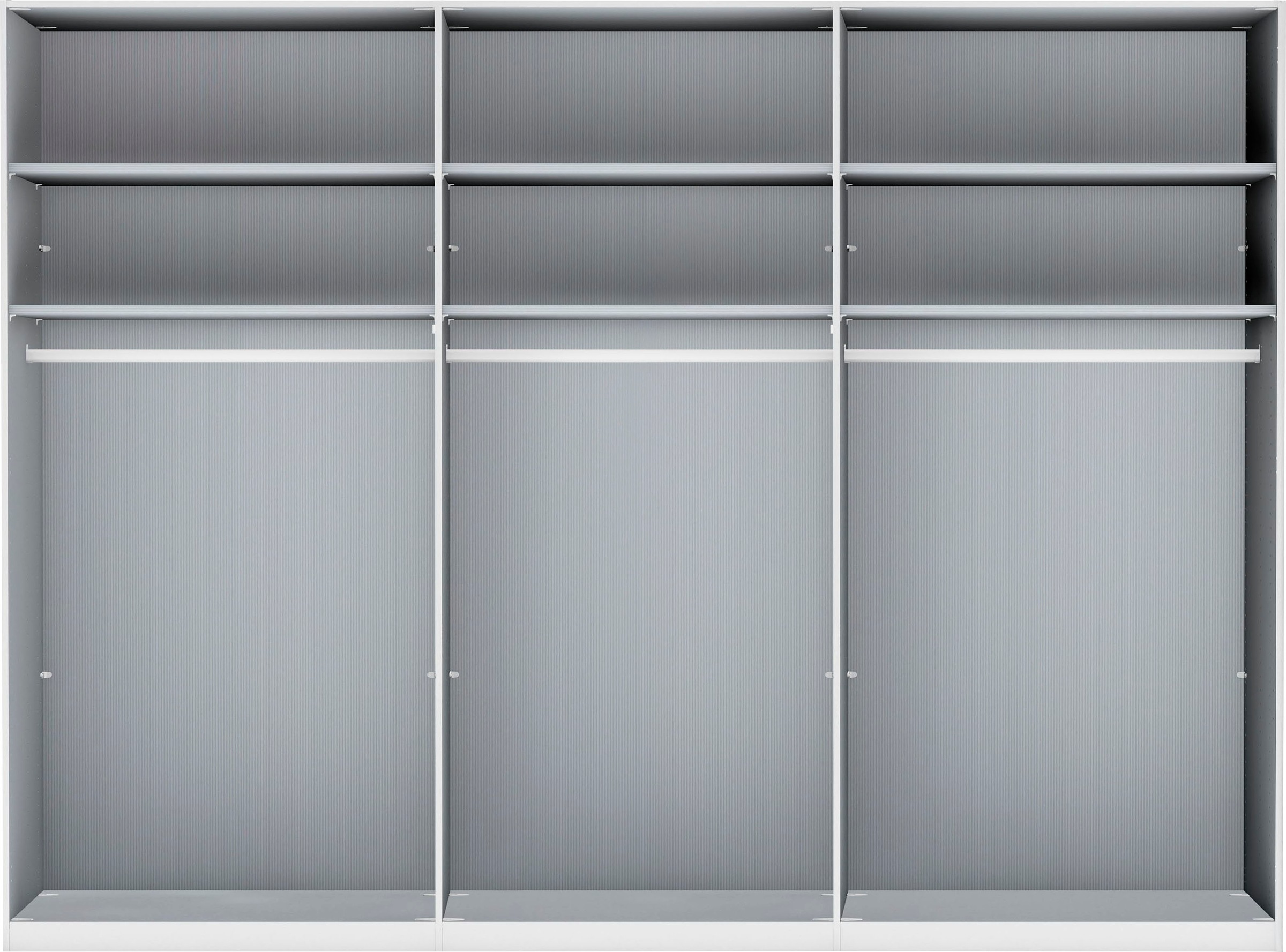 WIEMANN Drehtürenschrank »Monaco, Kleiderschrank, Schrank, Wäscheschrank, mit edler Glasfront«, (2 Breiten, 2 Höhen 216/236 cm auswählbar, MADE IN GERMANY), hochwertigen Beschläge inkl. Türdämpfung, variable Inneneinteilung