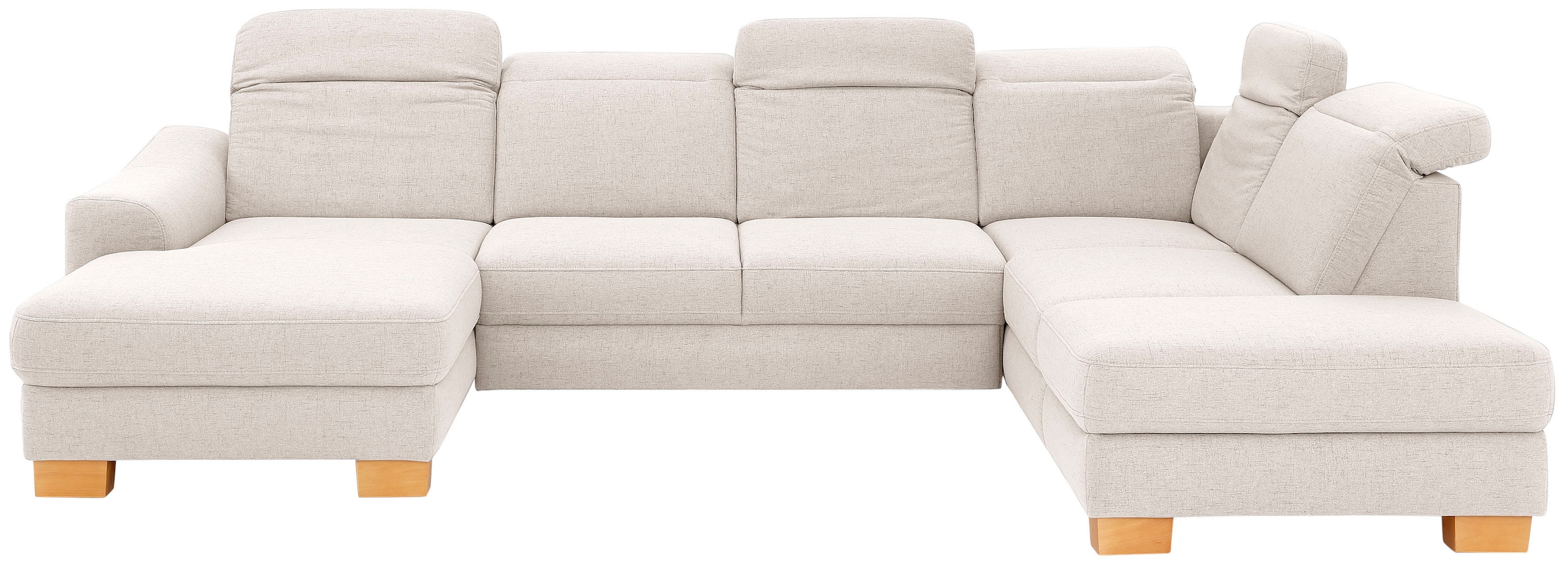 Home affaire Wohnlandschaft »Dundee U-Form« wahlweise mit Kopfteilverstellung und zusätzlich mit Bettfunktion