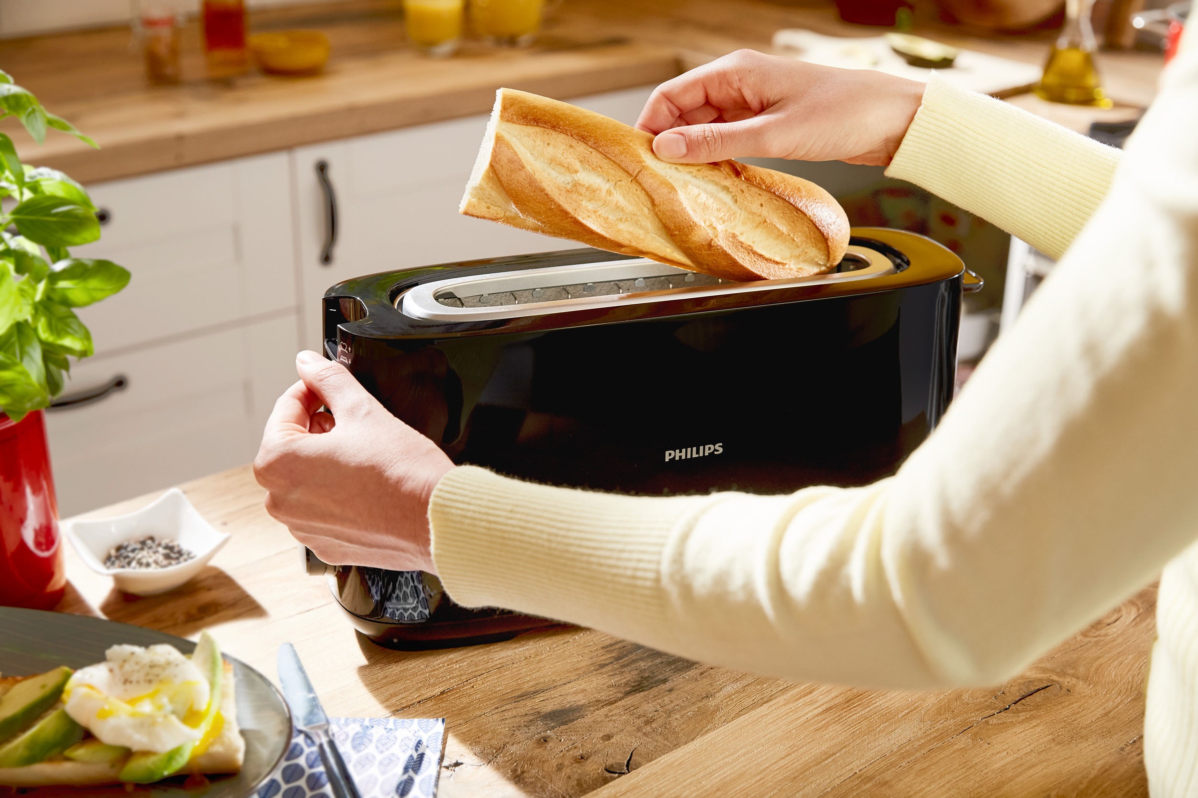 Philips Toaster »HD2590/90«, 1 langer Schlitz, 1030 W mit 3 Jahren XXL  Garantie