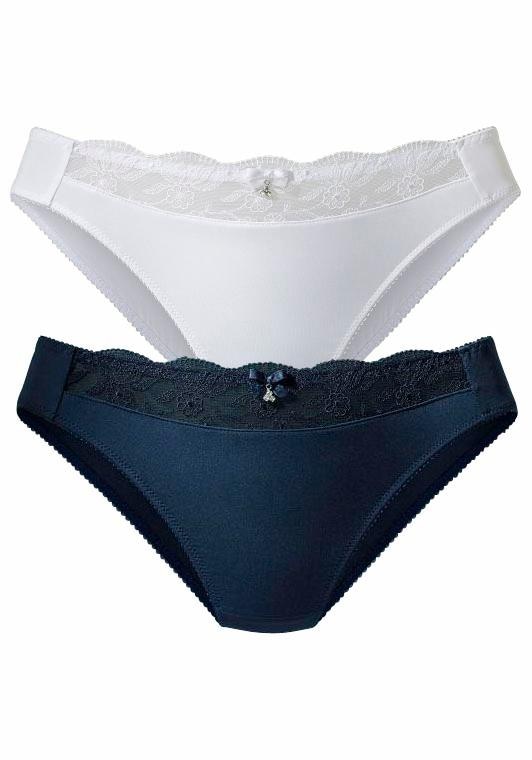 Nuance Slip, (Packung, 2 St.), mit schöner Stickereispitze bei ♕ | Klassische Panties