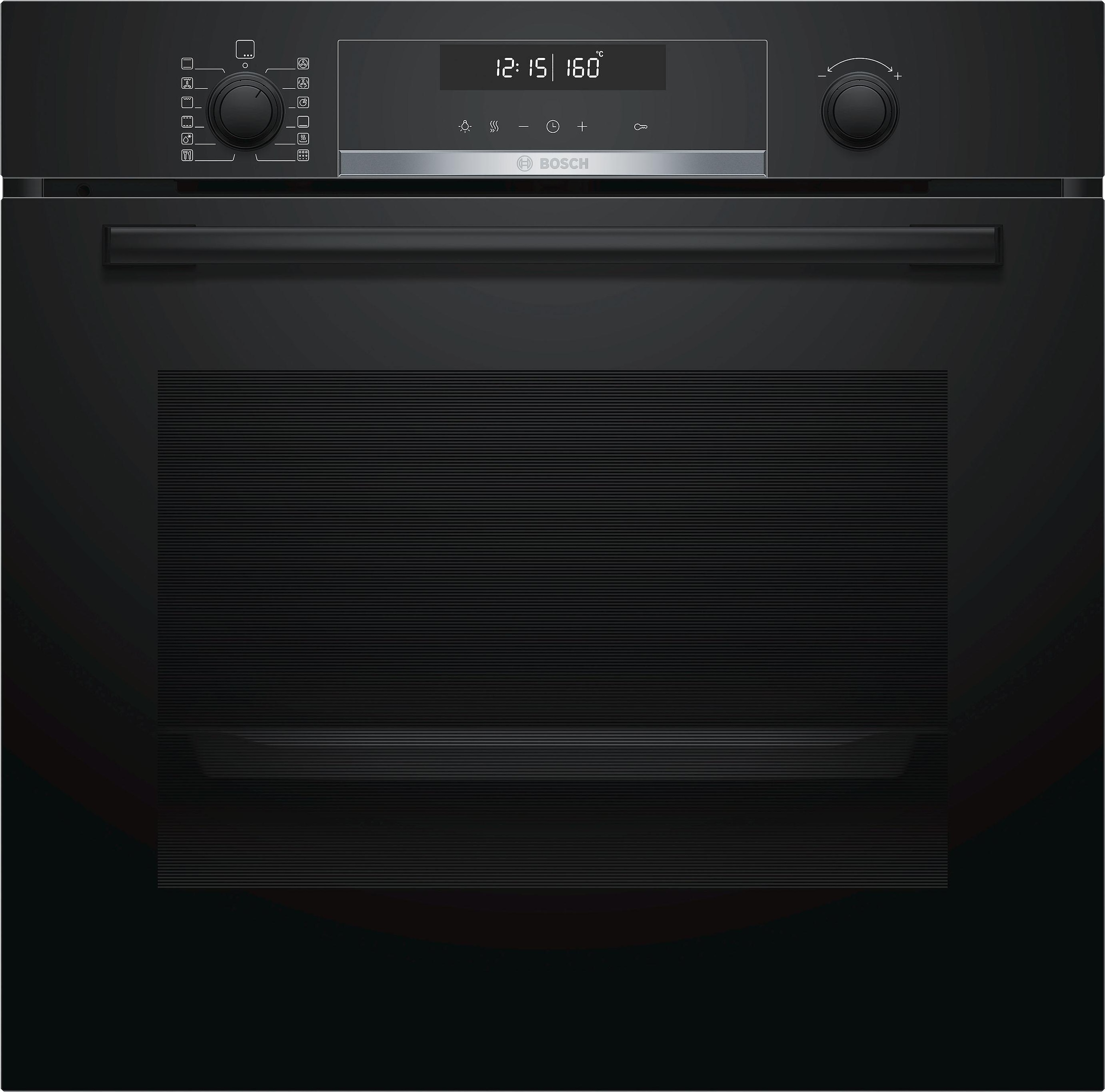 BOSCH Pyrolyse Backofen »HBA578BS0«, Serie 6, HBA578BB0, mit Teleskopauszug nachrüstbar, Pyrolyse-Selbstreinigung