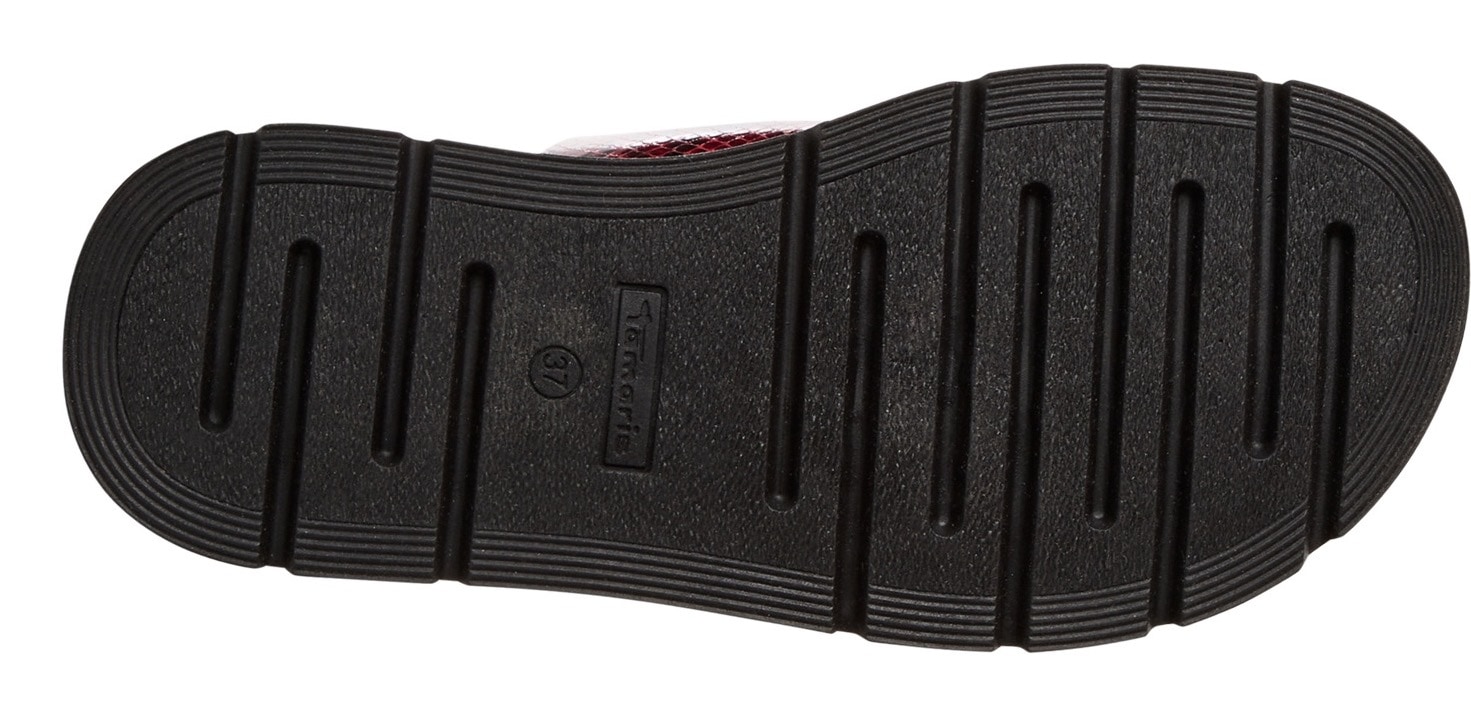 Tamaris Pantolette  , Keilabsatz, Sommerschuh, Schlupfschuh, verstellbare Schnallen