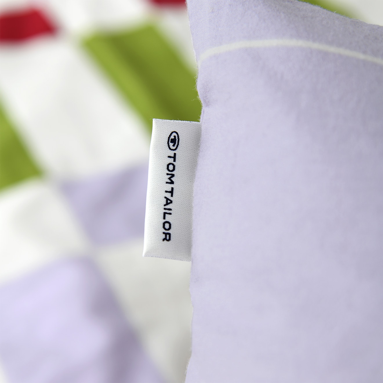 TOM TAILOR HOME Kissenbezug »Bold Check« in Soft-Renforcé Qualität