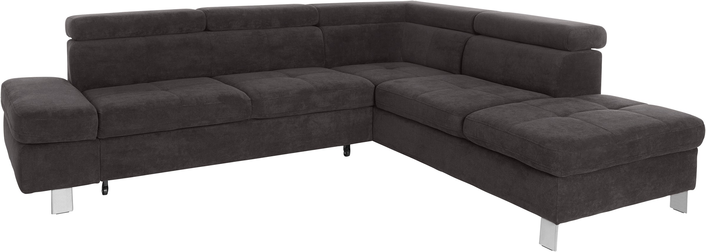 exxpo - sofa fashion Ecksofa »Fiji, L-Form«, mit Kopf- bzw. Rückenverstellung, wahlweise mit Bettfunktion
