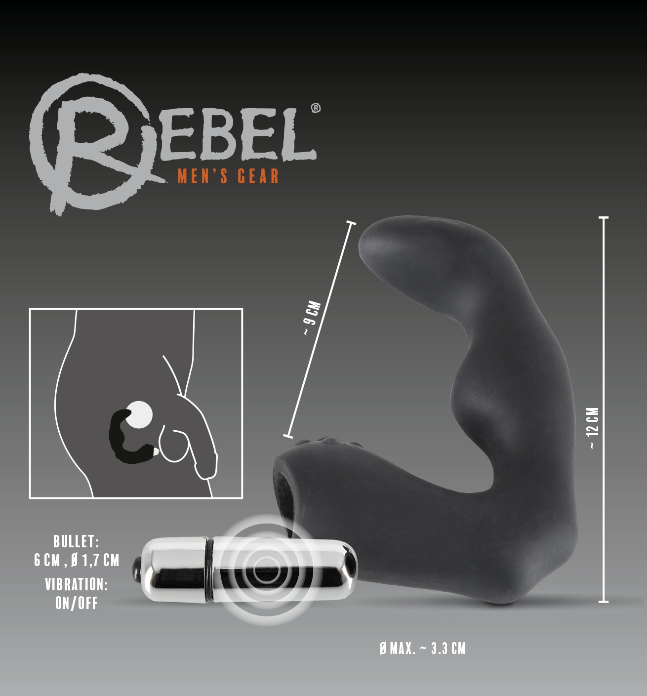 REBEL Vibrator »Prostata-Vibrator Prostata-Vibrator«