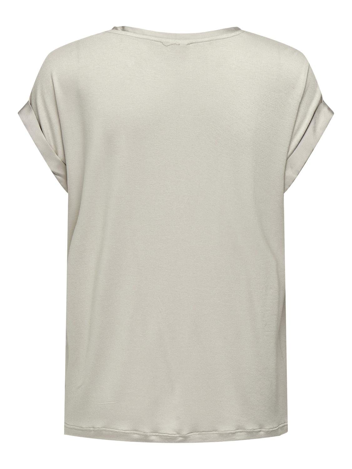 ONLY Kurzarmshirt »ONLLIEKE – Locker geschnitten mit Rundhals für Alltag und Büro«, regular fit, Web, Polyester, Rundhals, unifarben