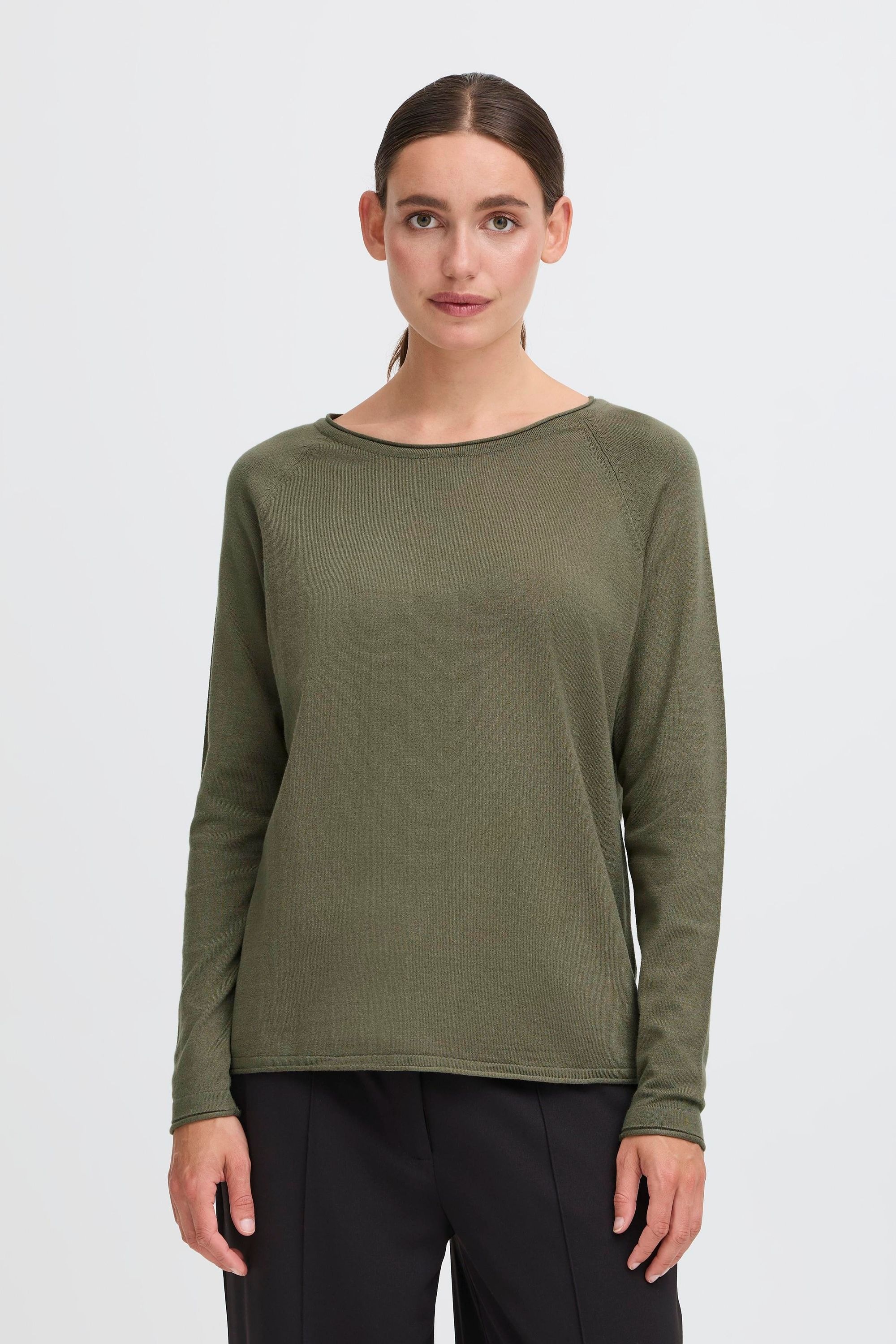 OXMO Strickfleece-Pullover »Strickpullover OXFKEANA«