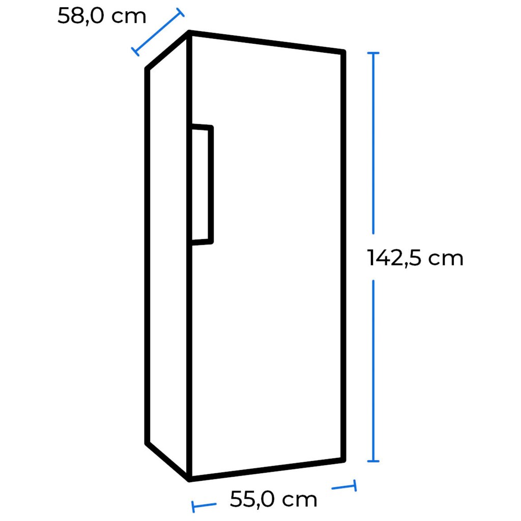 exquisit Gefrierschrank »GS235-H-040E«, 142,5 cm hoch, 55 cm breit