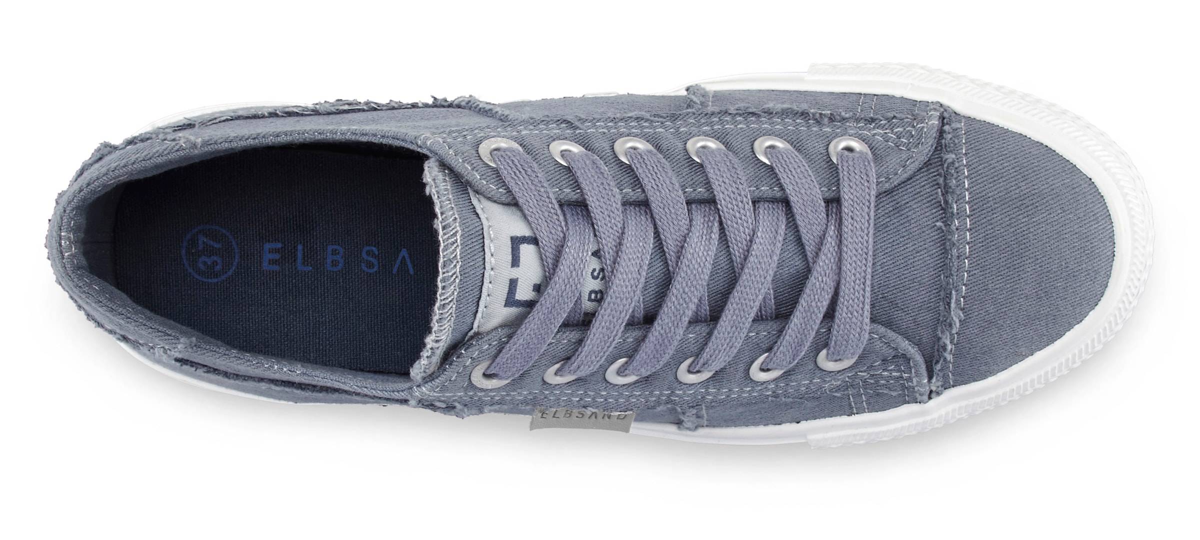 Elbsand Sneaker, Schnürhalbschuh, Freizeitschuh aus Textil, Used-Look VEGAN
