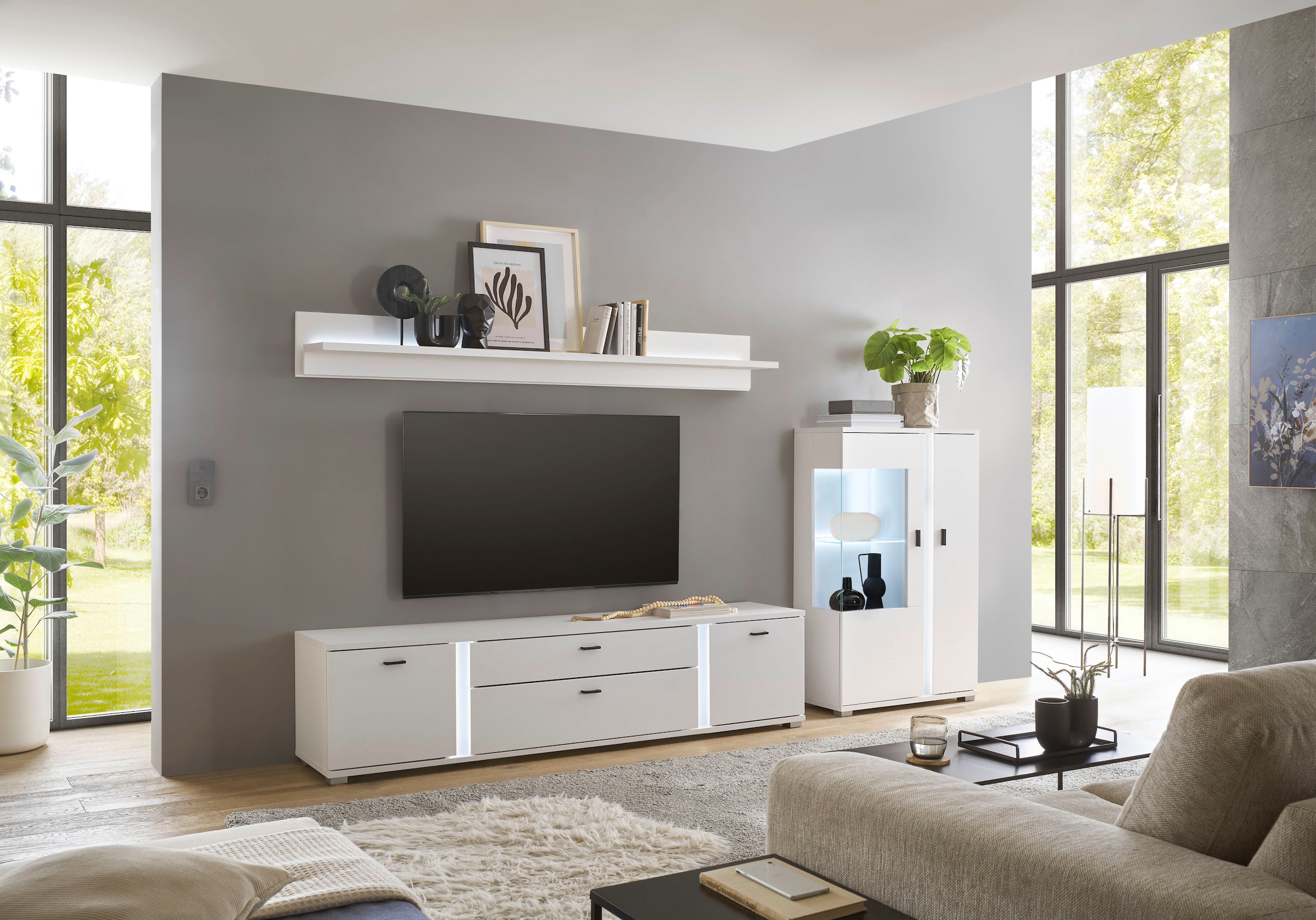 Home affaire Wohnwand »LONG ISLAND« Set, 3 Stk. tlg.