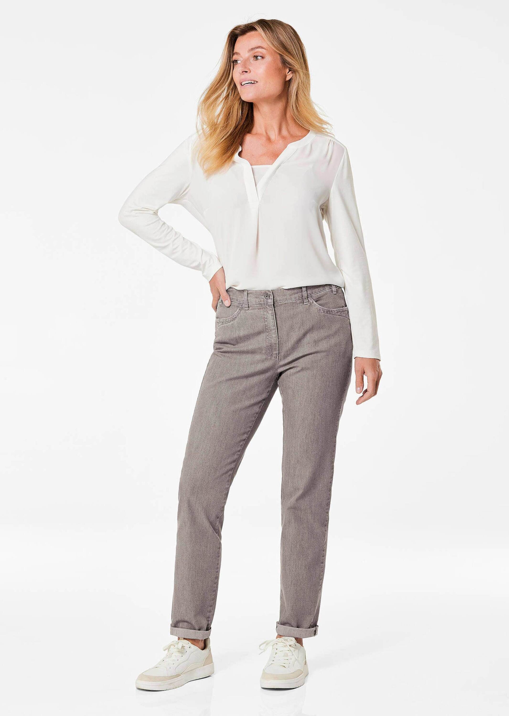 GOLDNER Stretch-Jeans »Kurzgröße Denimhose mit Stretchkomfort« Ohne