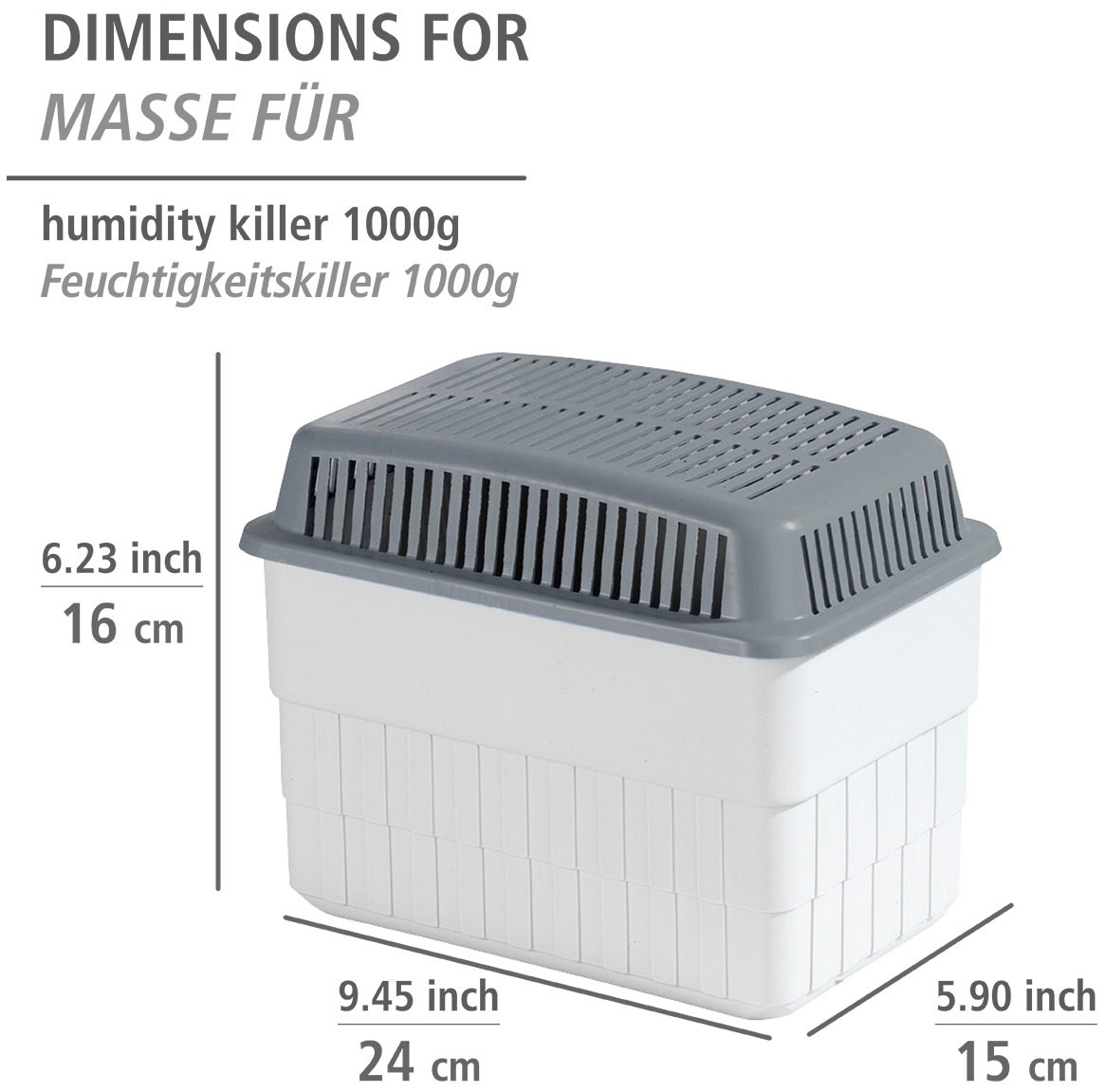 WENKO Luftentfeuchter »Feuchtigkeitskiller«, für 80 m³ Räume, 2 x 1 kg  online kaufen
