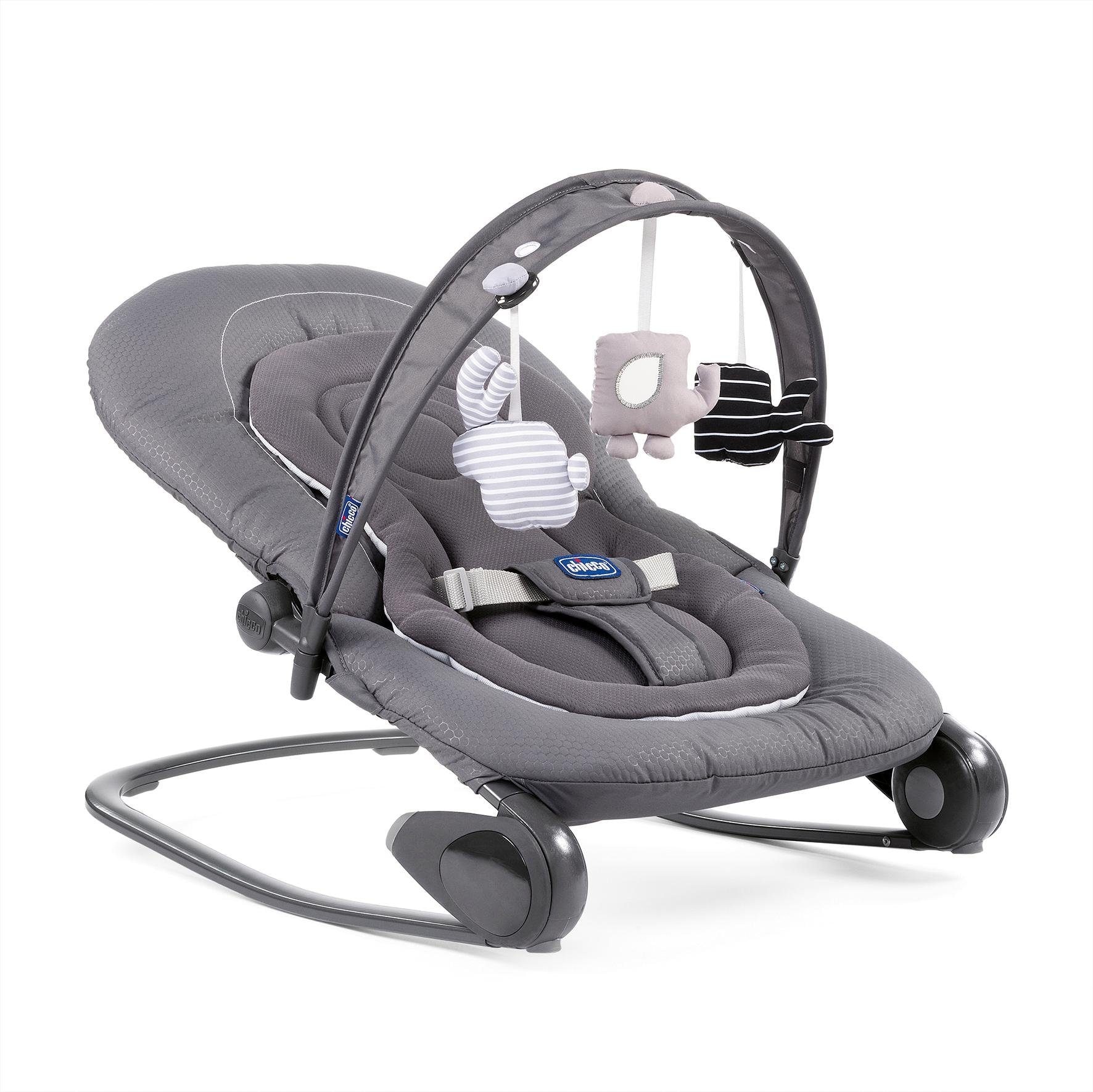 Babywippe »Hoopla, Moon Grey«, bis 18 kg, mit Spielbogen