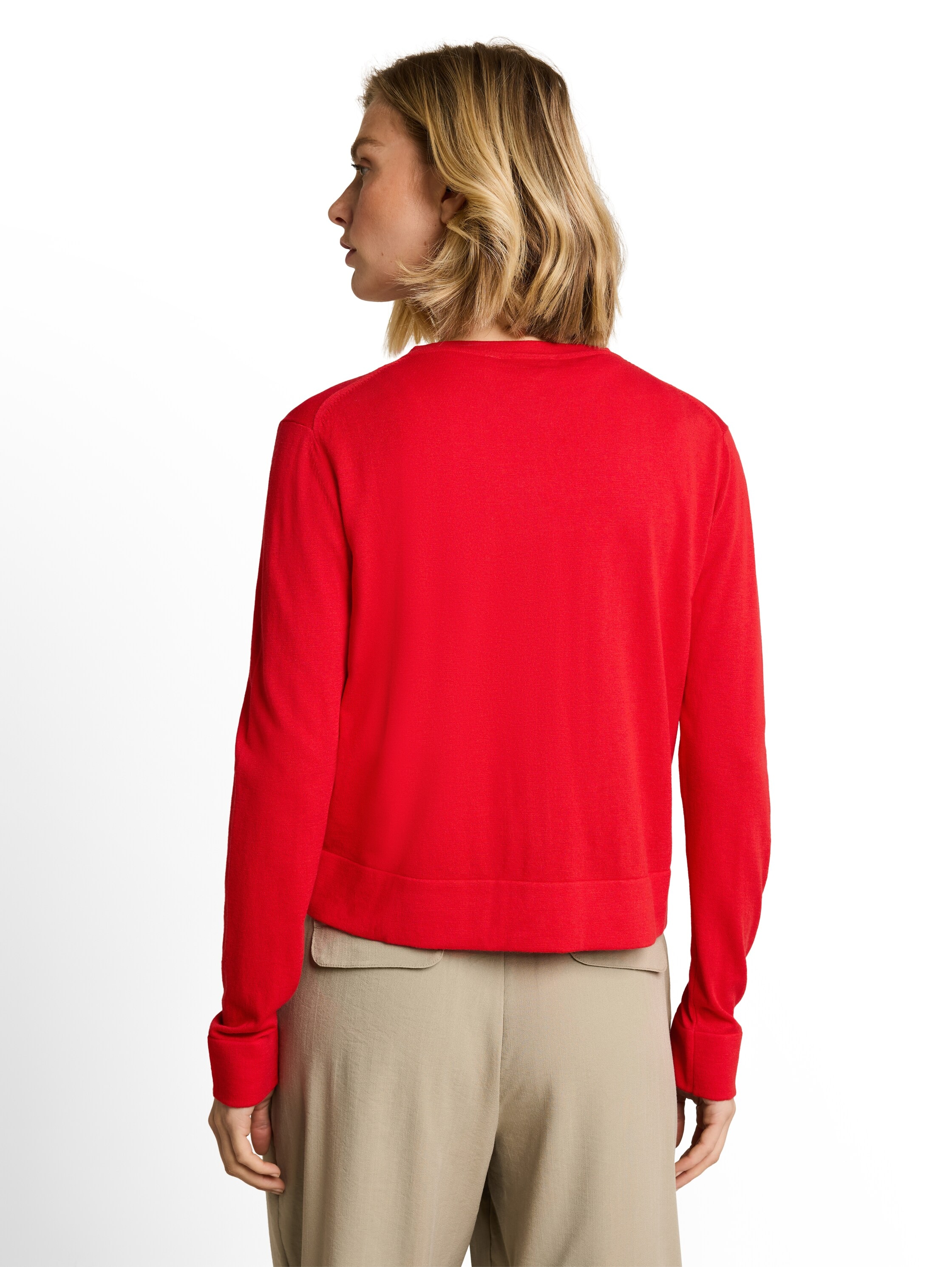TOM TAILOR Strickjacke mit Viskose und Stretch