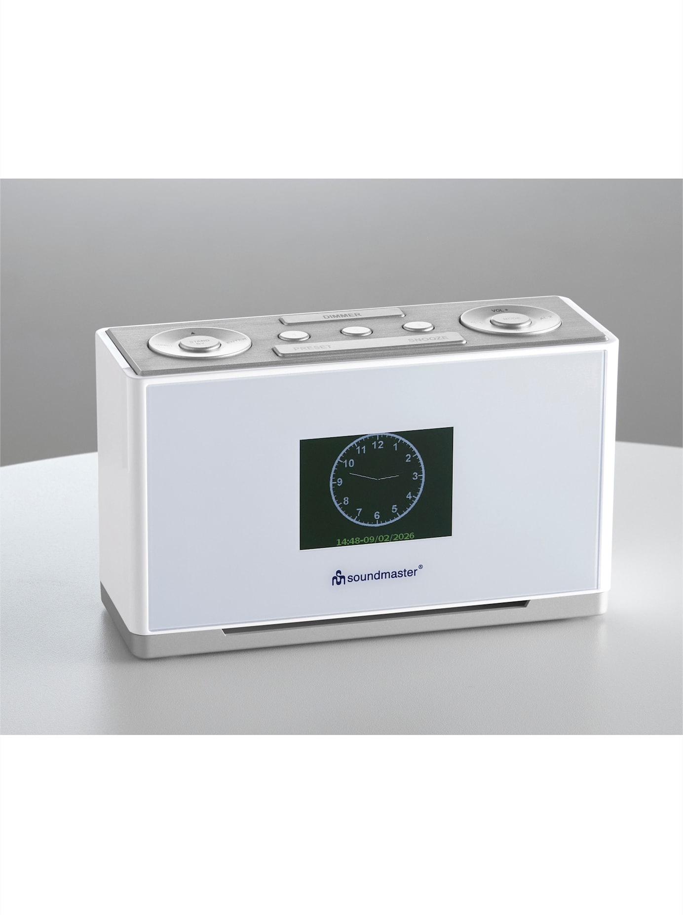 Soundmaster, Digitalradio (DAB+) »Radiowecker« ( ), weiß,