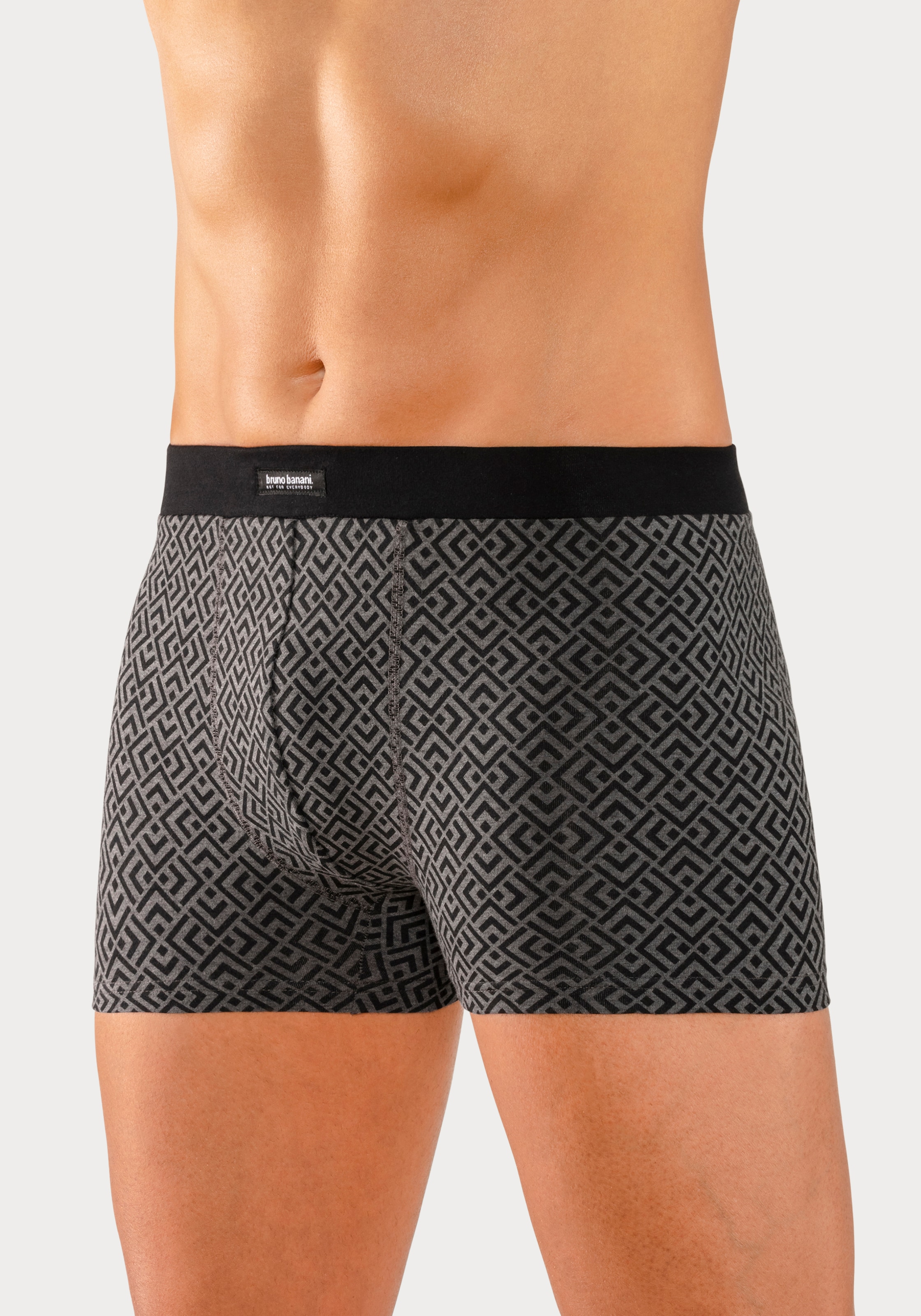 Bruno Banani Boxer »Boxershorts für Herren«, (Packung, 3 St.), 1x mit modischem Druck