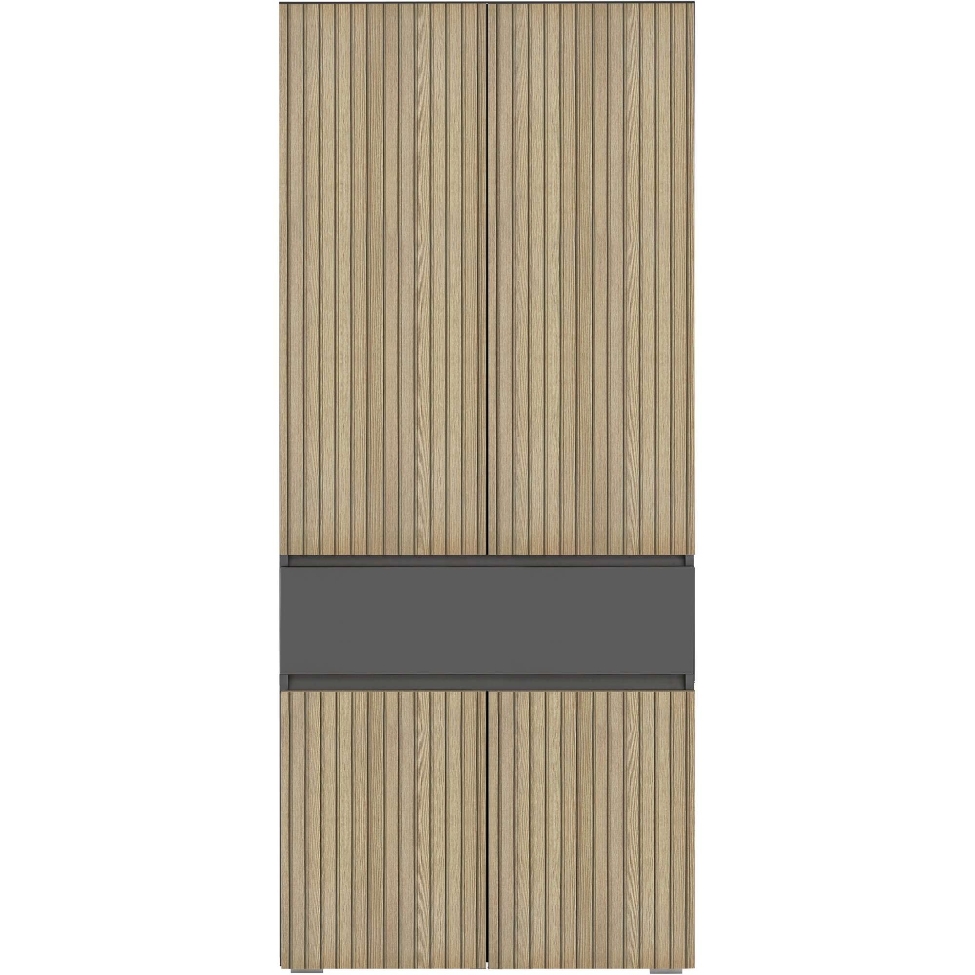Home affaire Hochschrank »Wisla«, mit 4 Türen & 1 Schublade, Breite 76 cm, Höhe 180 cm