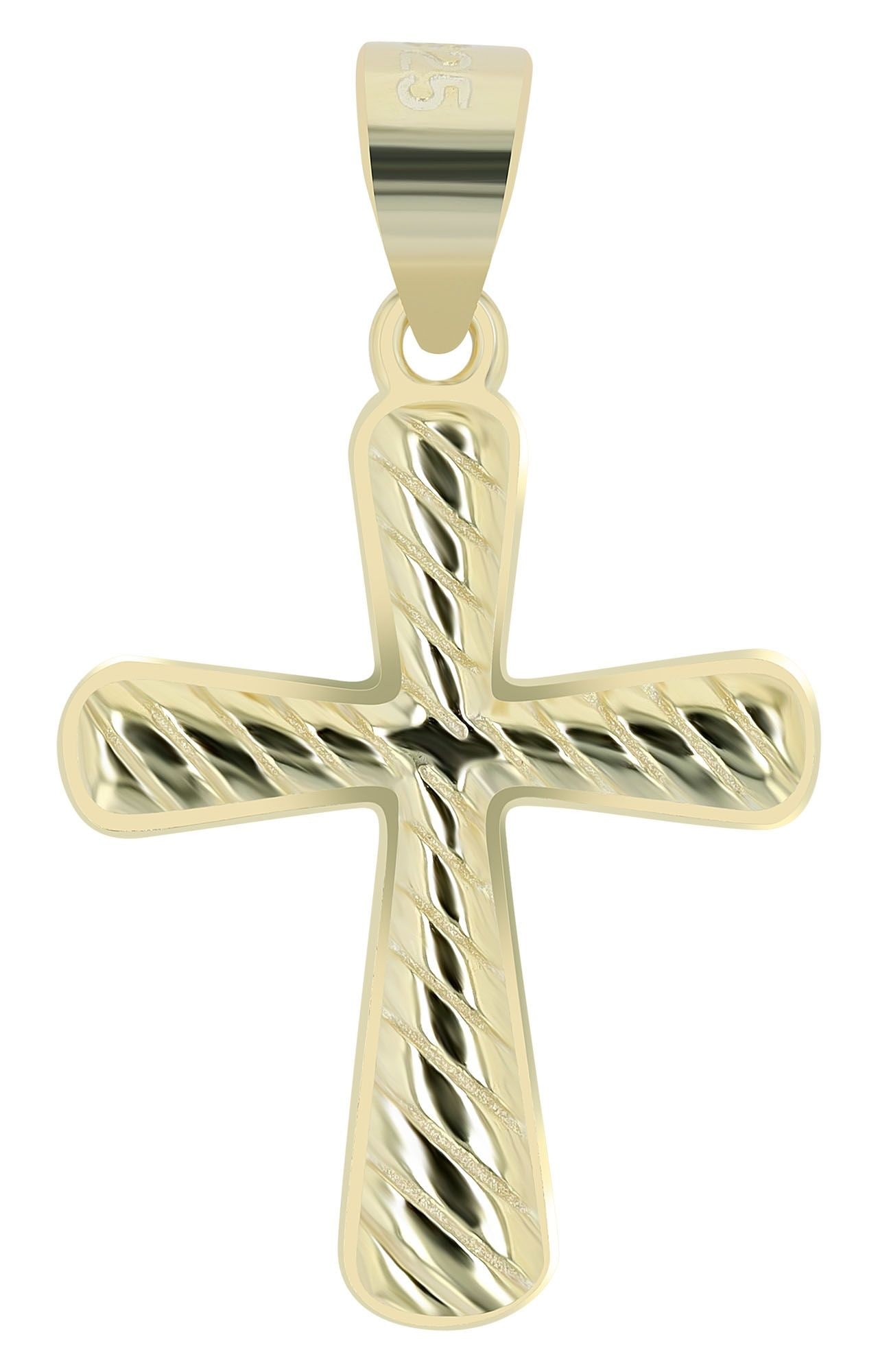 Adelia´s Kreuzanhänger »Unisex Anhänger ¿ Kreuz Kreuzanhänger aus 925 Silber«