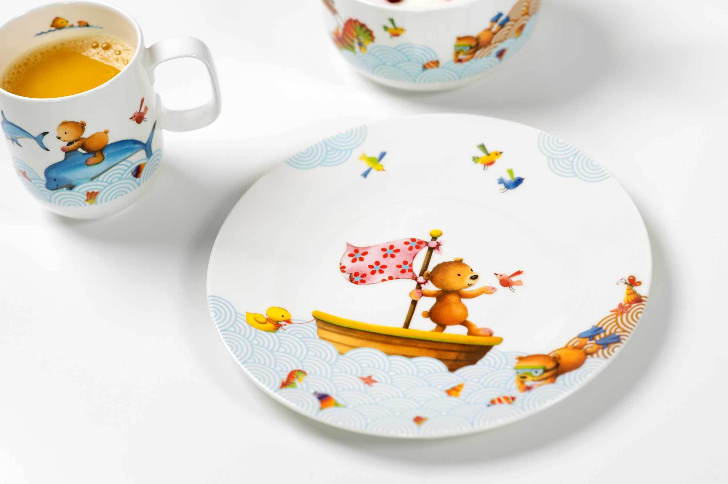 Villeroy & Boch Teller »Kinderteller Happy as a Bear ø 21,5 cm bunt«