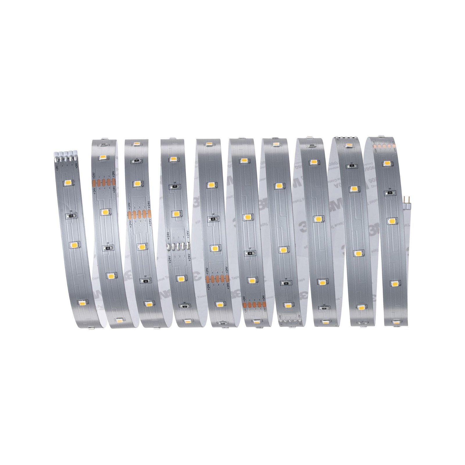 Paulmann LED-Streifen »MaxLED 250 Basisset 3m IP20 2700K 12W 230/24V Silber«, 1 St.-flammig