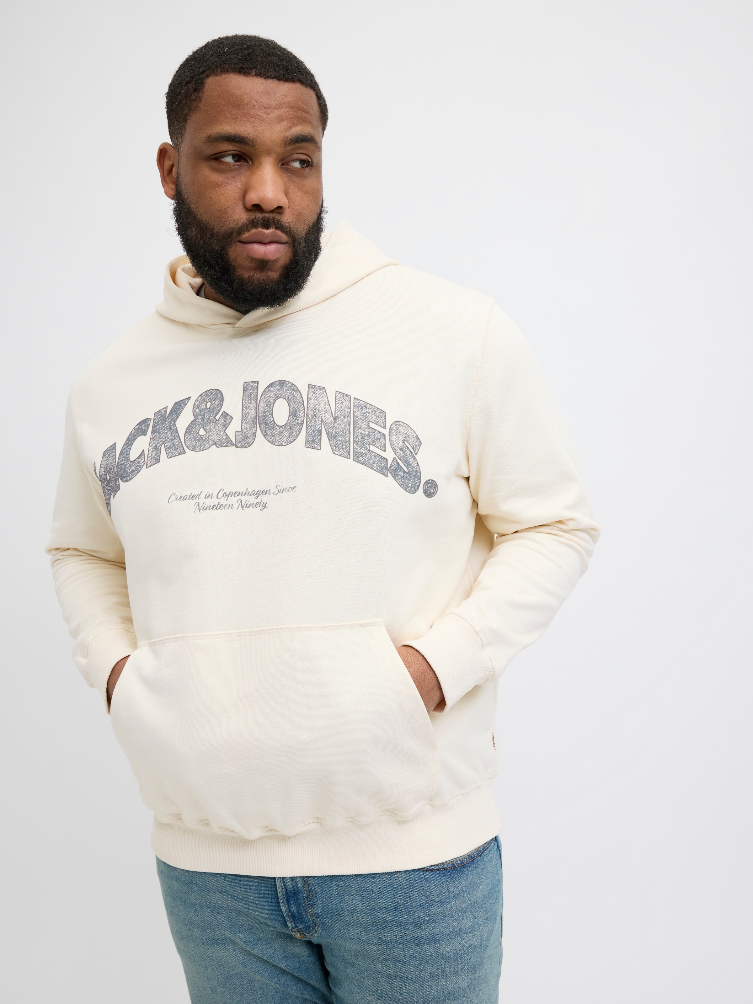 Jack & Jones PlusSize Kapuzensweatshirt »JORALMERIA SWEAT HOOD PLS«, mit Logo Print