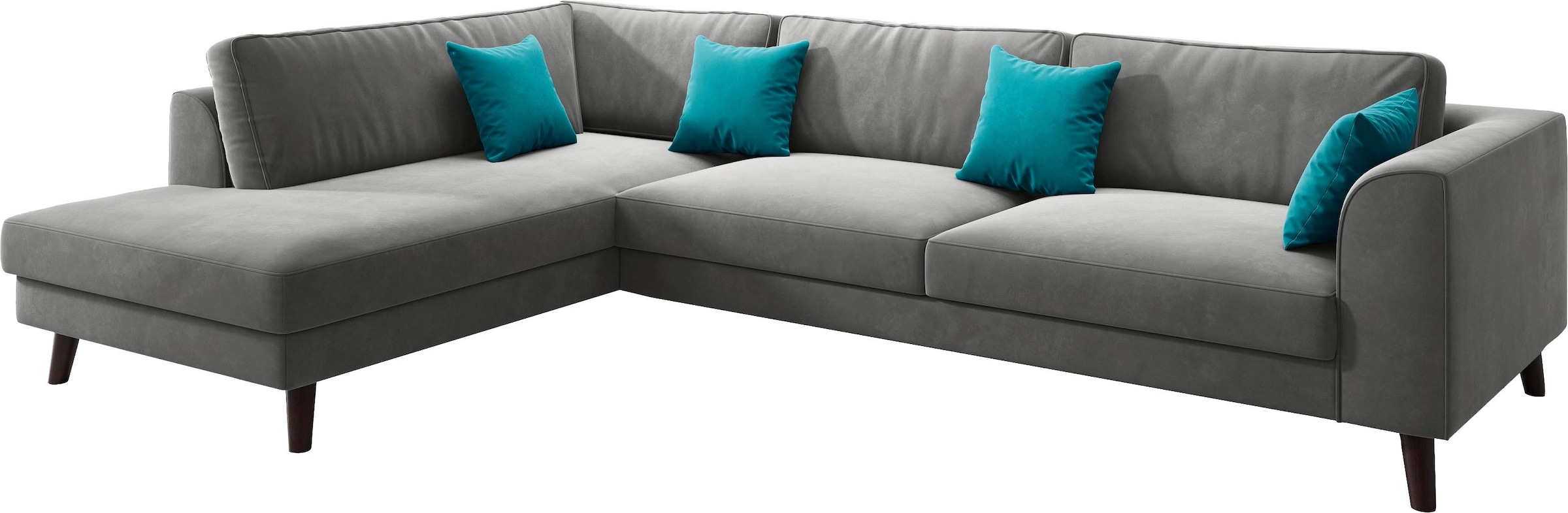 INOSIGN Ecksofa »Laurentia«, mit 4 Zierkissen, Ottomane links oder rechts bestellbar kaufen
