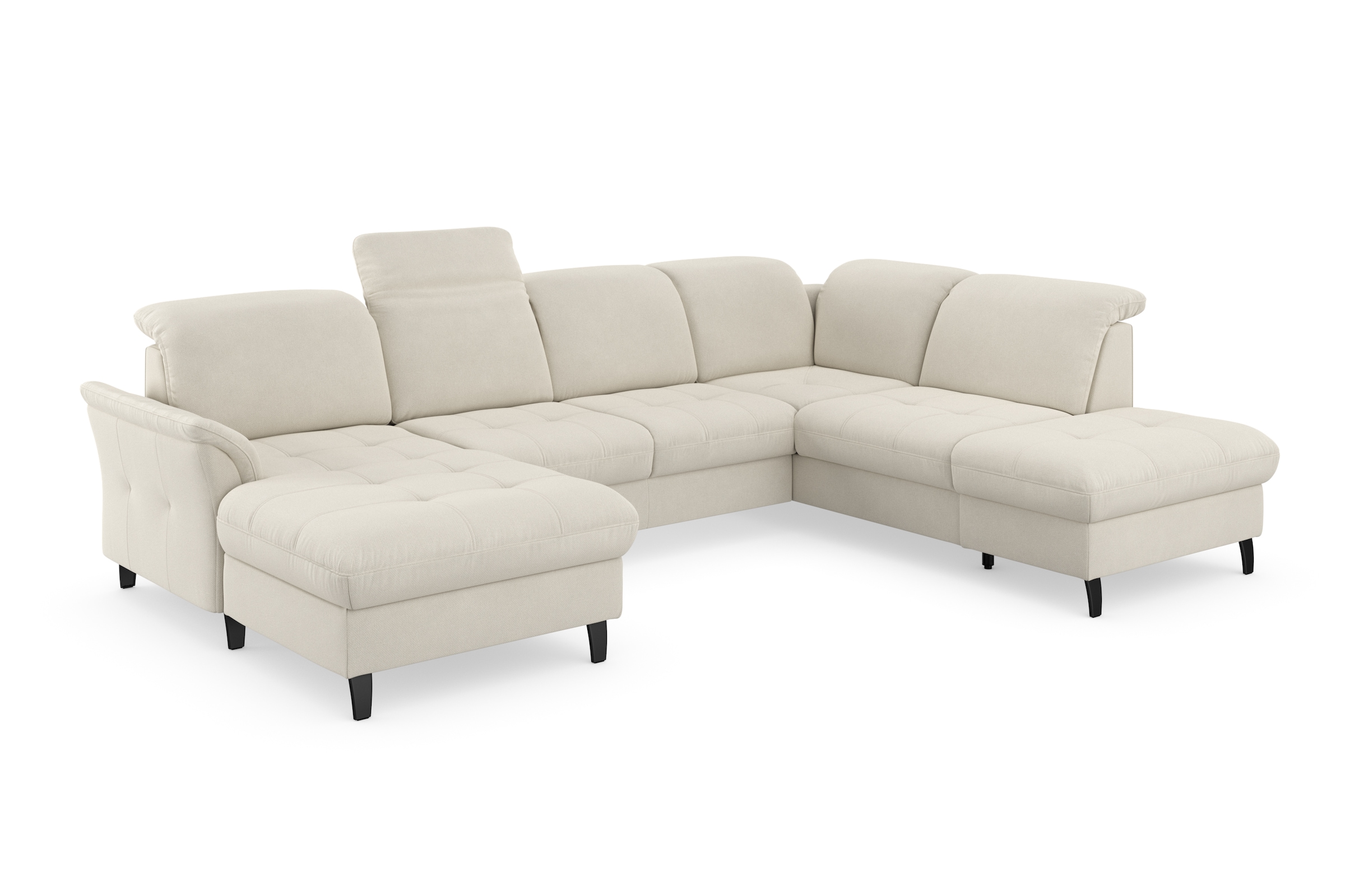 sit&more Wohnlandschaft »Maggiore U-Form«, wahlweise mit Kopfteilverstellung, Bettfunktion und Stauraum