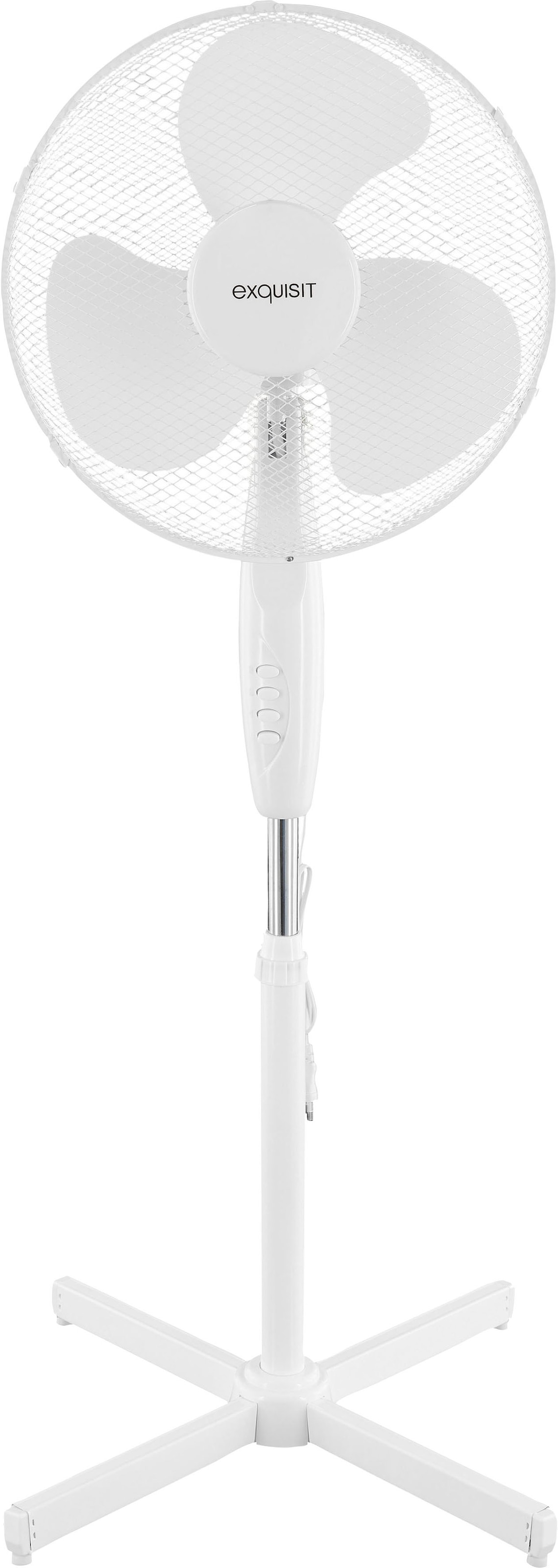exquisit Standventilator »VS 35064 we«, Ø 40 cm, Metall, inkl Oszillation & 50 W Leistung