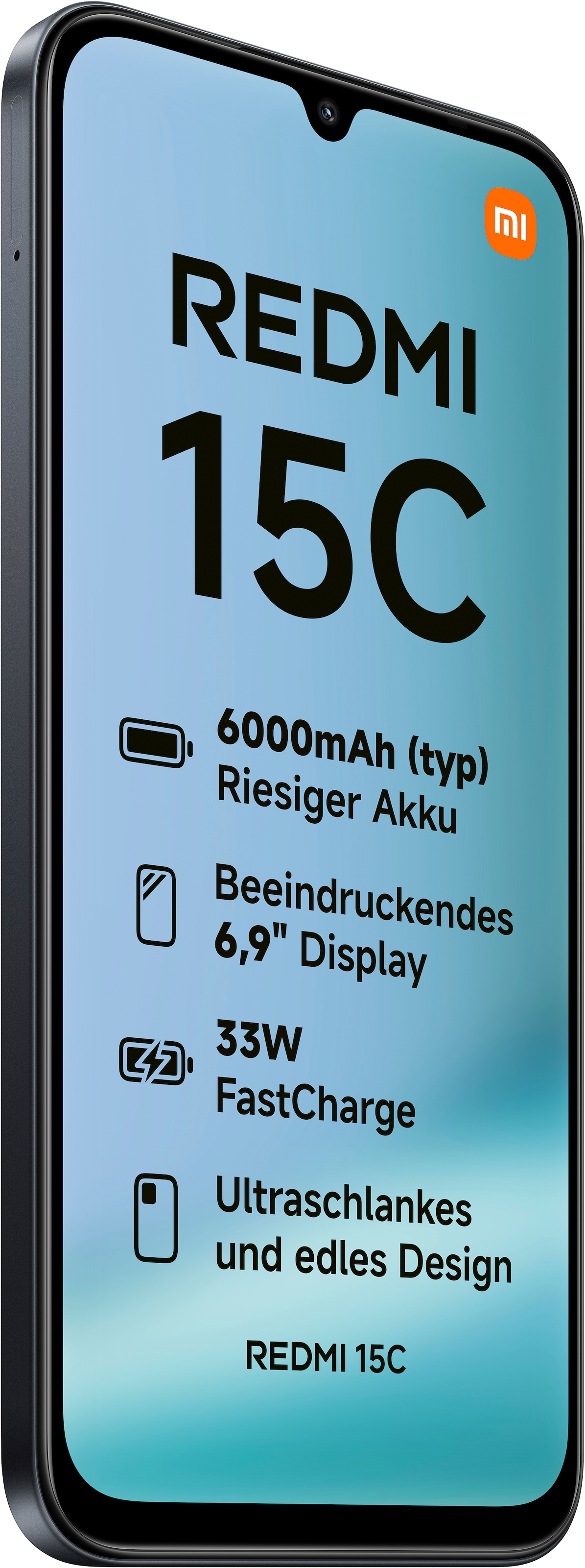 Xiaomi Smartphone »Redmi 15C 5G 4+128GB«, Midnight Black